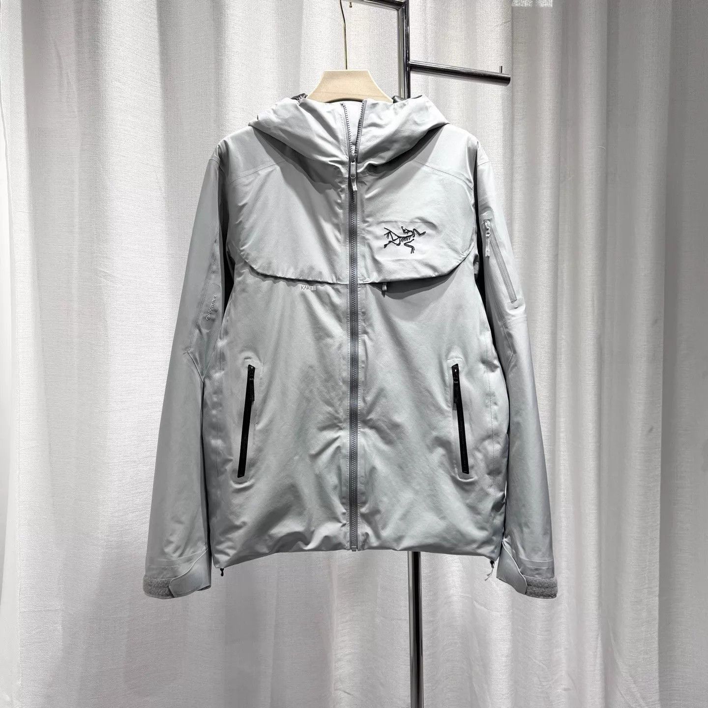 Arc'teryx Gray Hooded Zip-Up Jacket - Size M Size US M / EU 48-50 / 2 - 1 Thumbnail