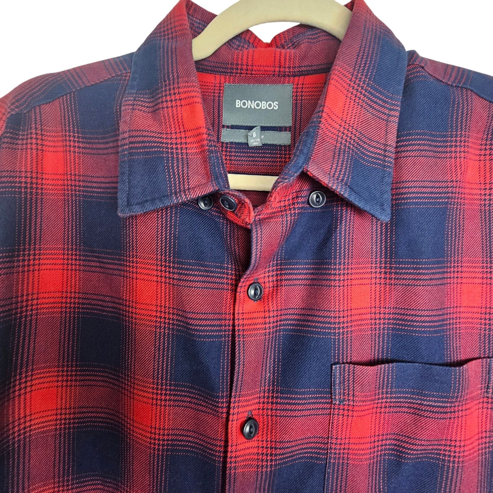 Bonobos Bonobos Mens Buffalo Plaid Flannel Shirt Sz L Cabin Dadcore Size US L / EU 52-54 / 3 - 2 Thumbnail