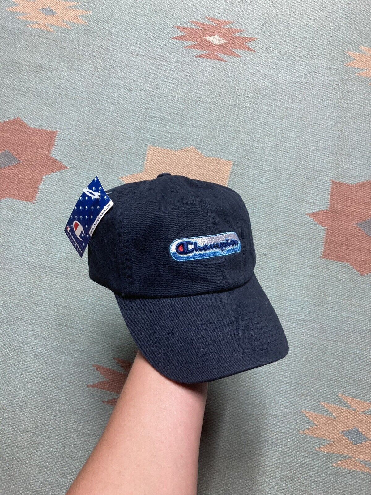 Champion × Vintage VTG strapback hat champion dad hat deadstock NWT adjustable Size ONE SIZE - 1 Thumbnail