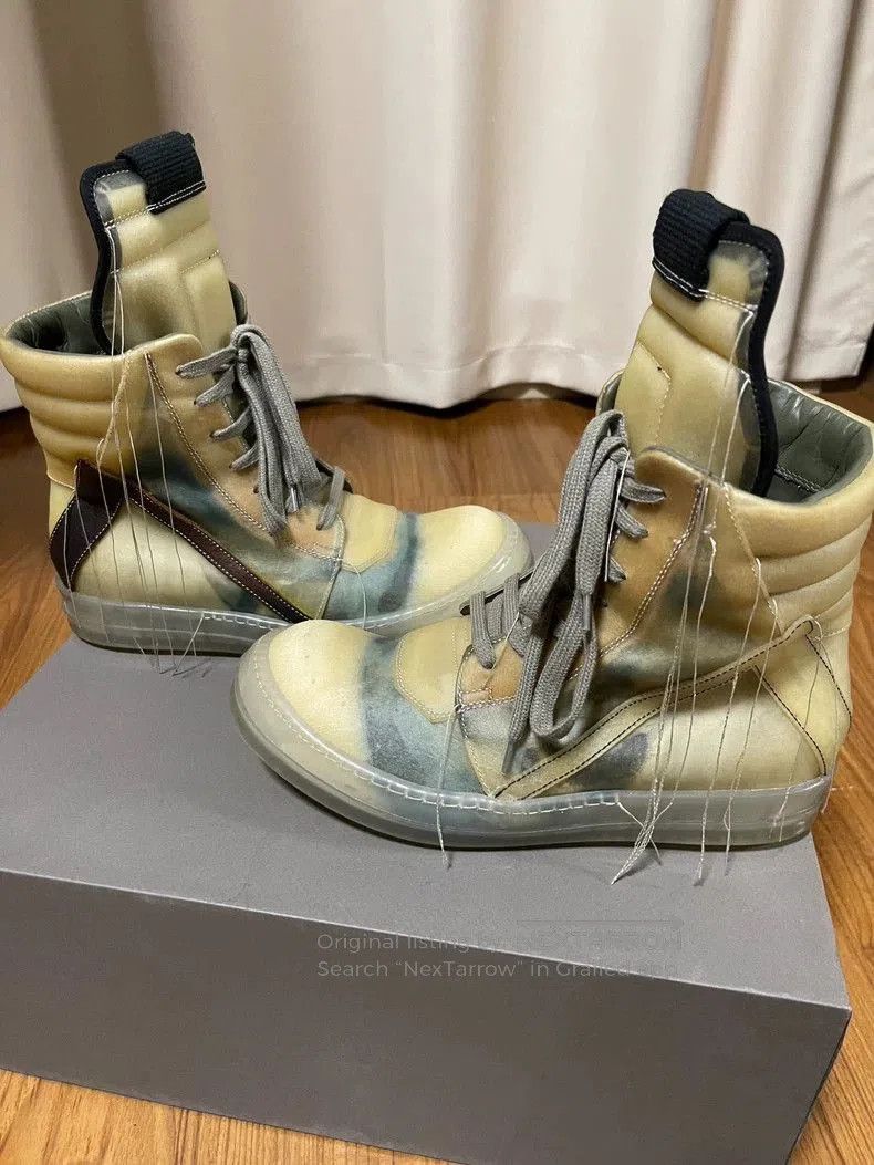Rick Owens Rick Owens Green Ghost Triangle Boots. Size US 5.5 / EU 38 - 3 Thumbnail