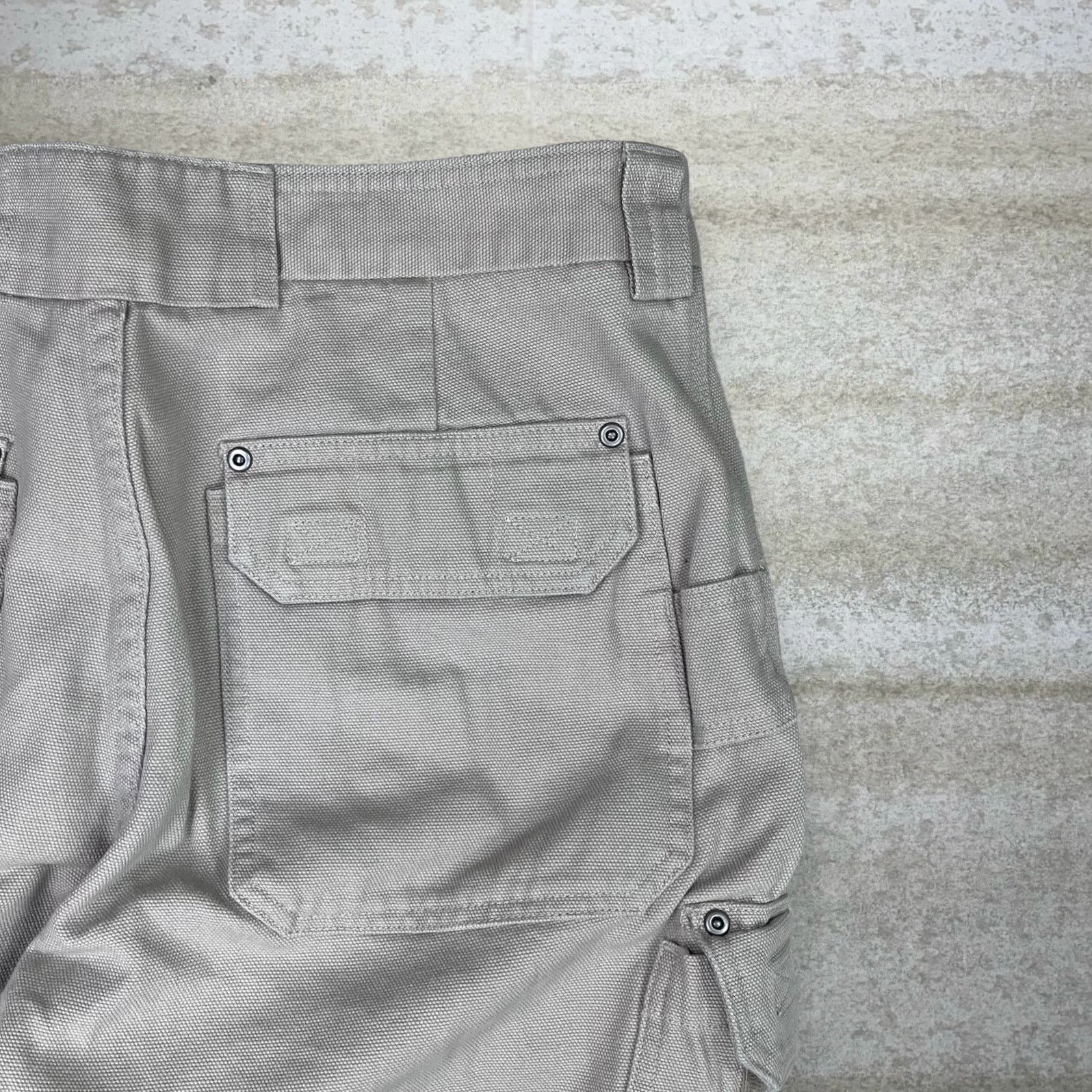 Duluth Trading Company × Vintage Duluth Trading Cargo Pants Tan Cotton Canvas Baggy Wide Leg Size US 36 / EU 52 - 3 Thumbnail