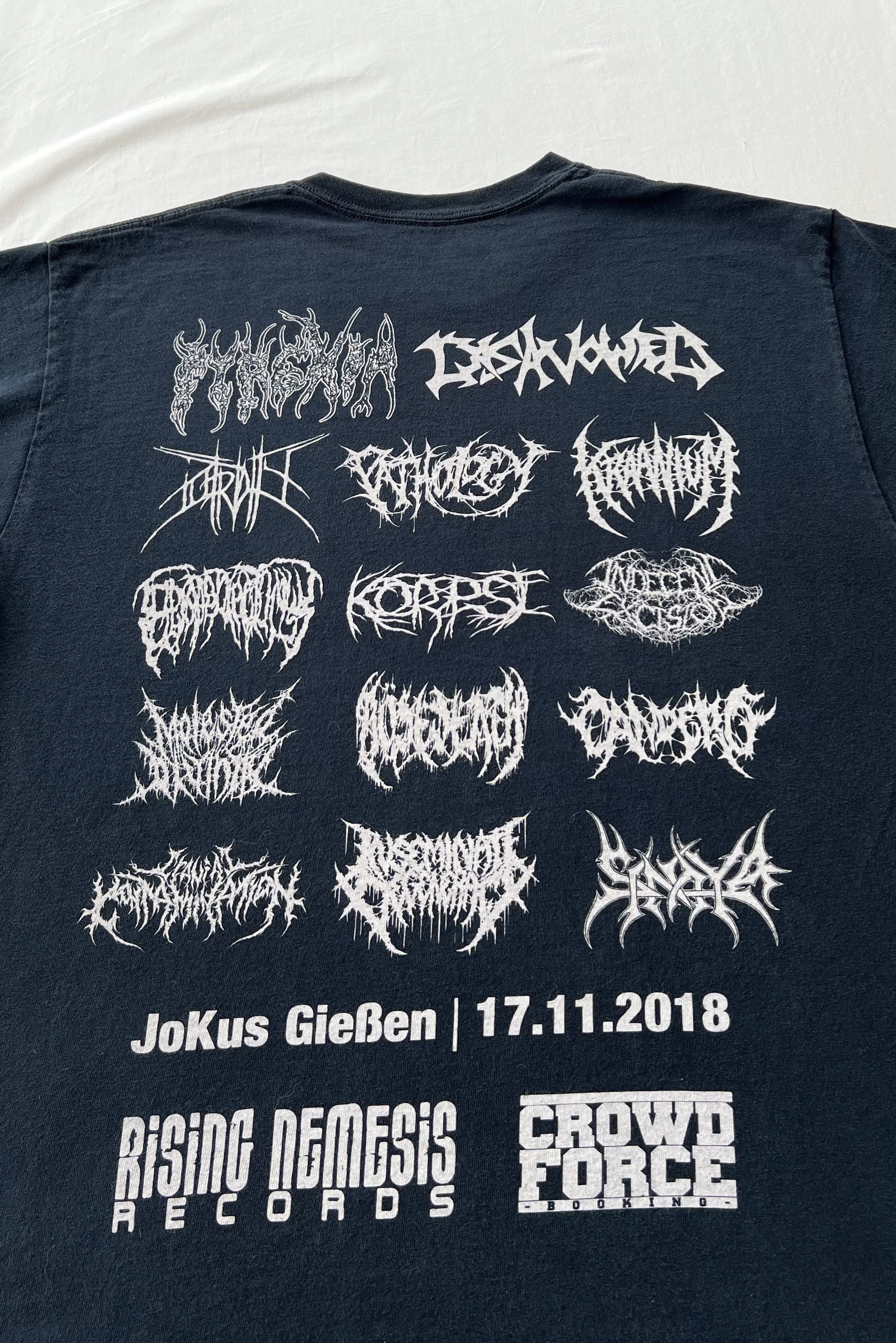 Band Tees Vintage 2018 Slamming Brutality Tour Festival Death Metal Size US L / EU 52-54 / 3 - 10 Thumbnail