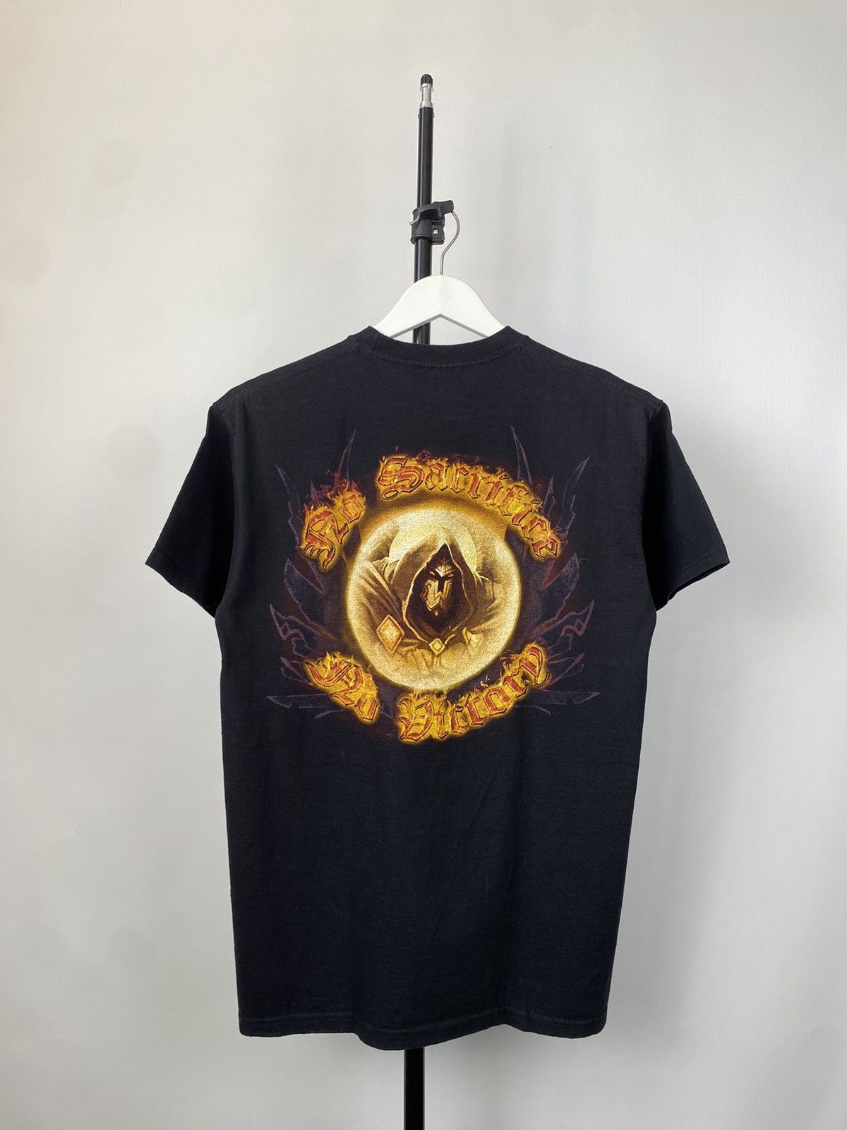 Band Tees × Vintage Vintage 2000s HAMMERFALL No Sacrifice, No Victory Tee Size US L / EU 52-54 / 3 - 9 Thumbnail