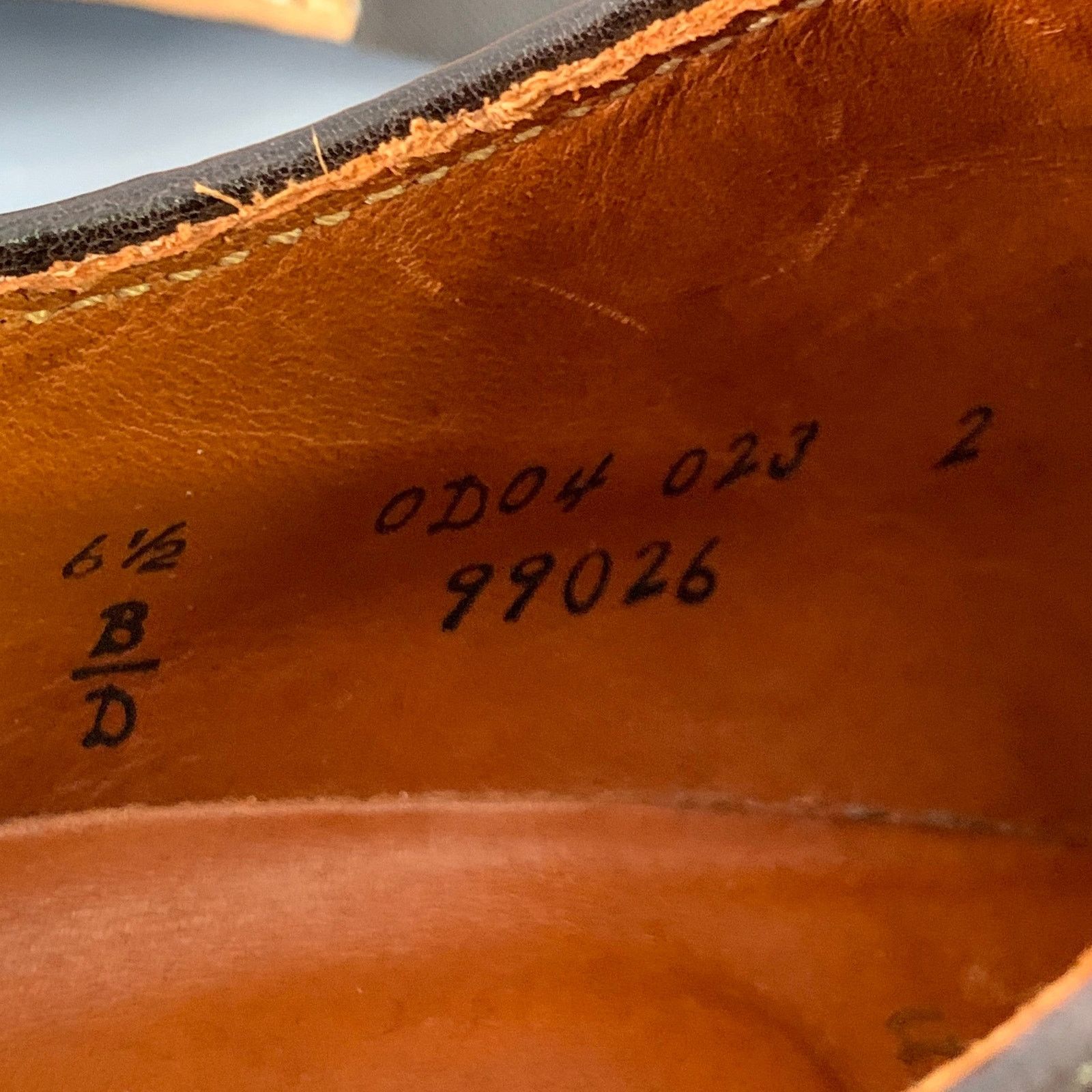 Alden ALDEN Plain Toe Blucher Brown Leather Derby Lace-Up Shoes Size US 6.5 / EU 39-40 - 8 Thumbnail