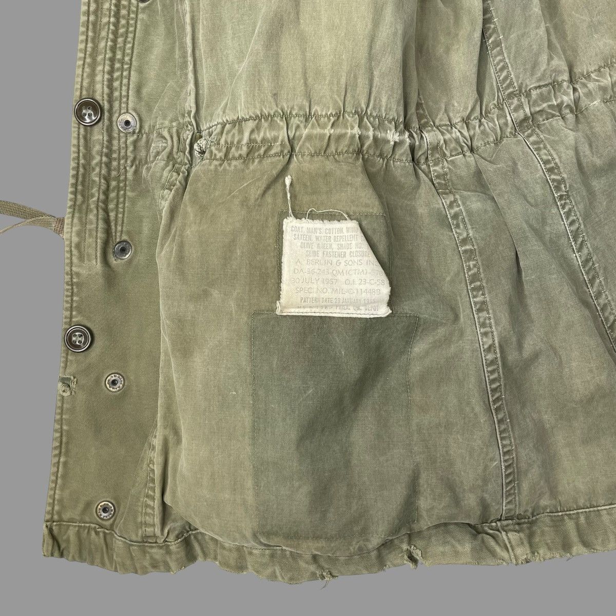 Vintage Vintage 1957 og-107 faded military field jacket Size US M / EU 48-50 / 2 - 6 Thumbnail