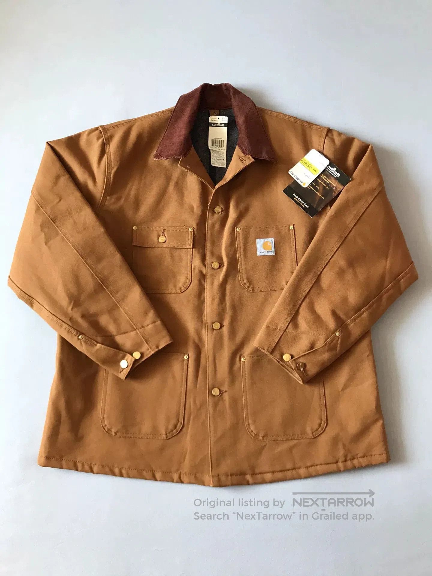 Carhartt Carhartt C001 Brown Canvas Work Jacket. Size US XL / EU 56 / 4 - 1 Thumbnail