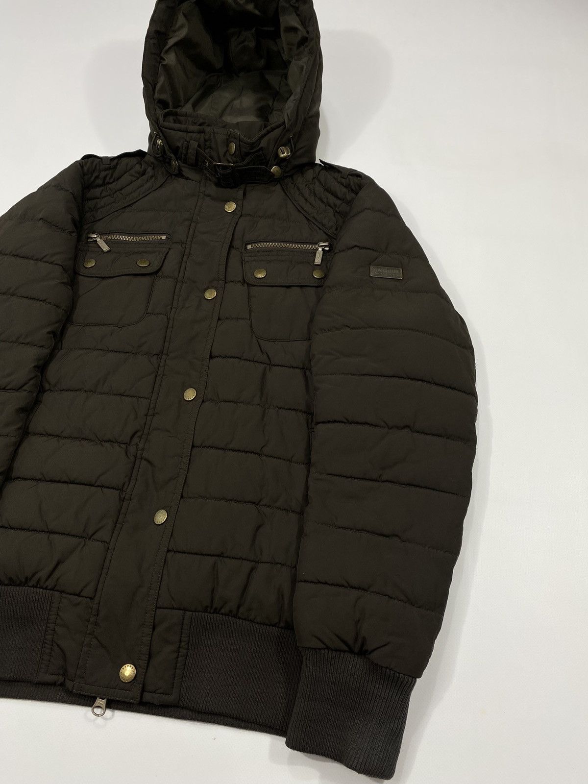 Barbour Barbour UK Short Bomber Jacket Quilted Insulated Size L / US 10 / IT 46 - 5 Thumbnail