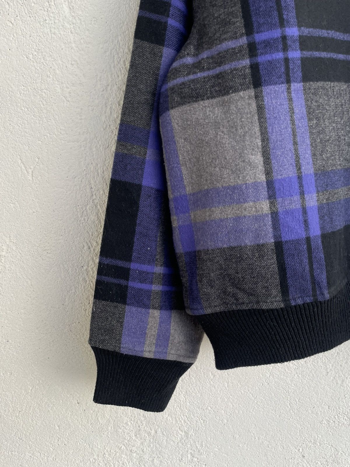 Maison Margiela 00s Archive Japan Plaid Faux fur Jacket Y2K LGB Ifsix Alpha Size US XXL / EU 58 / 5 - 10 Thumbnail