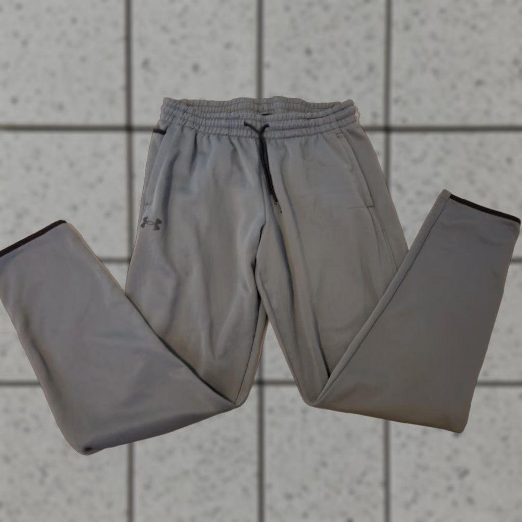 Under Armour Under Armour Pants Mens L Large Gray Athletic Gym Workout Sweatpants Sports Pockets Regular Size Type: Pants Size US 33 - 1 Thumbnail