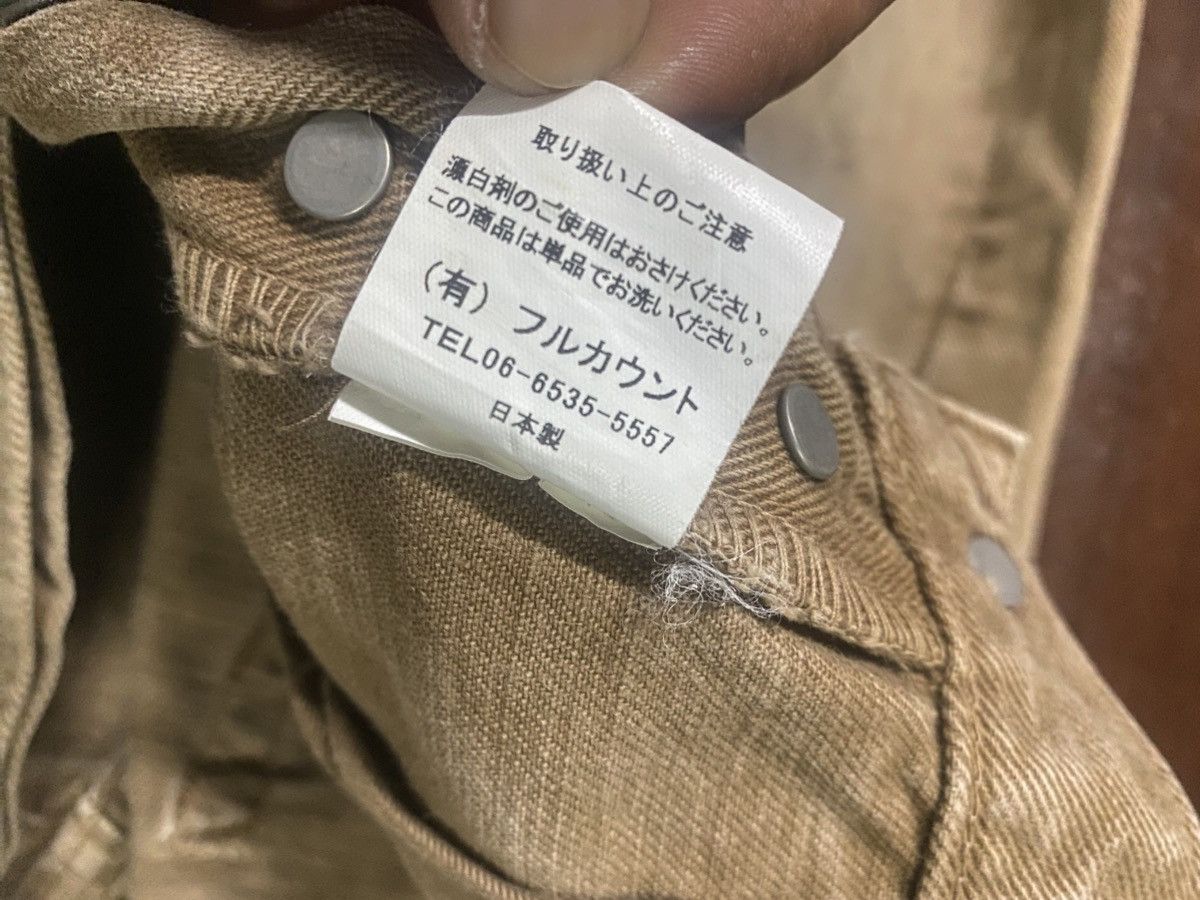 Full Count & Co. Rare fullcount 1280 k slim Straight Denim Jeans brown faded Size US 29 - 20 Thumbnail