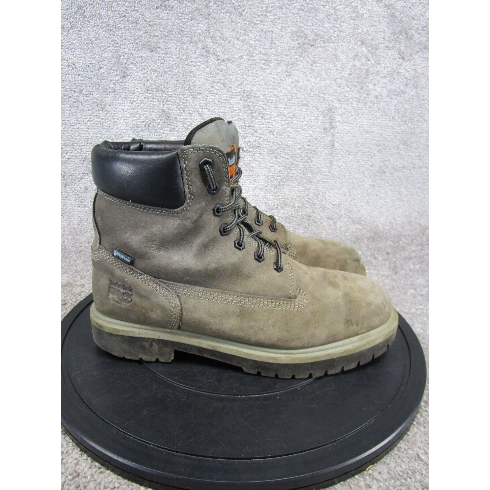 image of Timberland Pro Boots Men Size 11 M Direct Attach Steel Toe Work Gray Nubuck in White