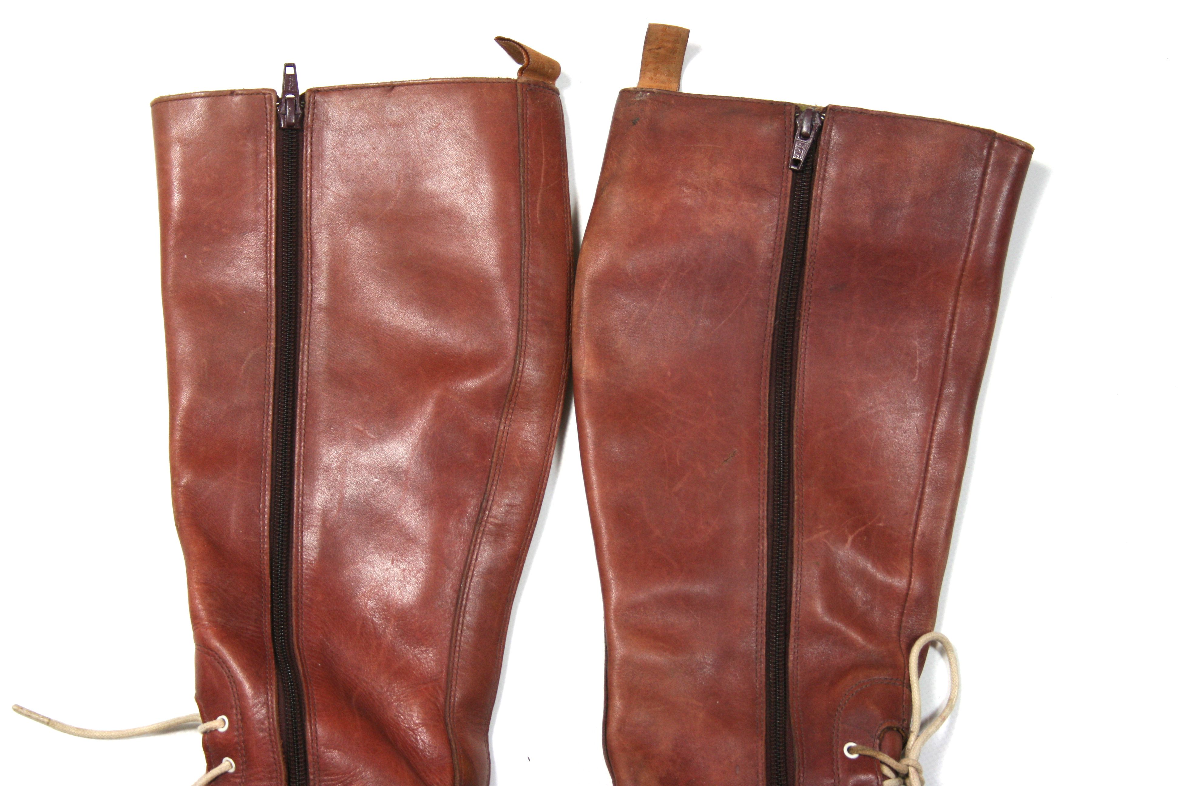 Dr. Martens Moya Leather High Knee Boots Size US 7.5 / IT 37.5 - 6 Thumbnail