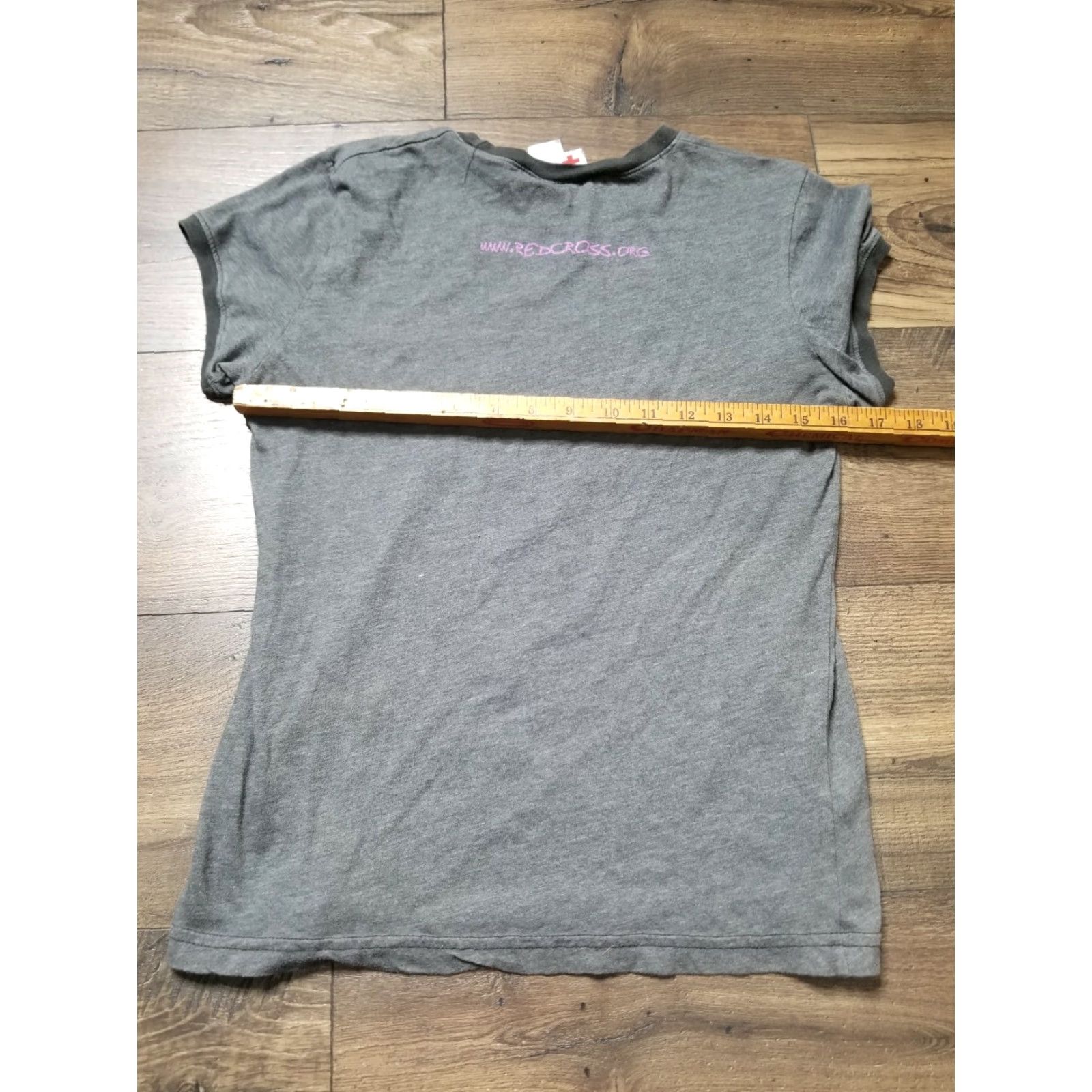 Doublet VINTAGE American Red Cross T-Shirt Ringer Women L Crew Neck Short Sleeve Double-Sided Gray Size L Adult Womens T-Shirt Size L / US 10 / IT 46 - 2 Thumbnail
