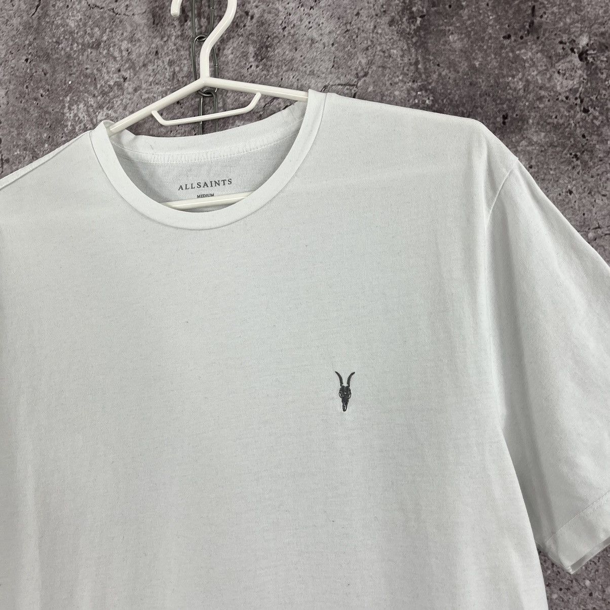 Allsaints Allsaints T-Shirt Basic Small Logo Embroidery Y2K White Sz M Size US M / EU 48-50 / 2 - 3 Thumbnail
