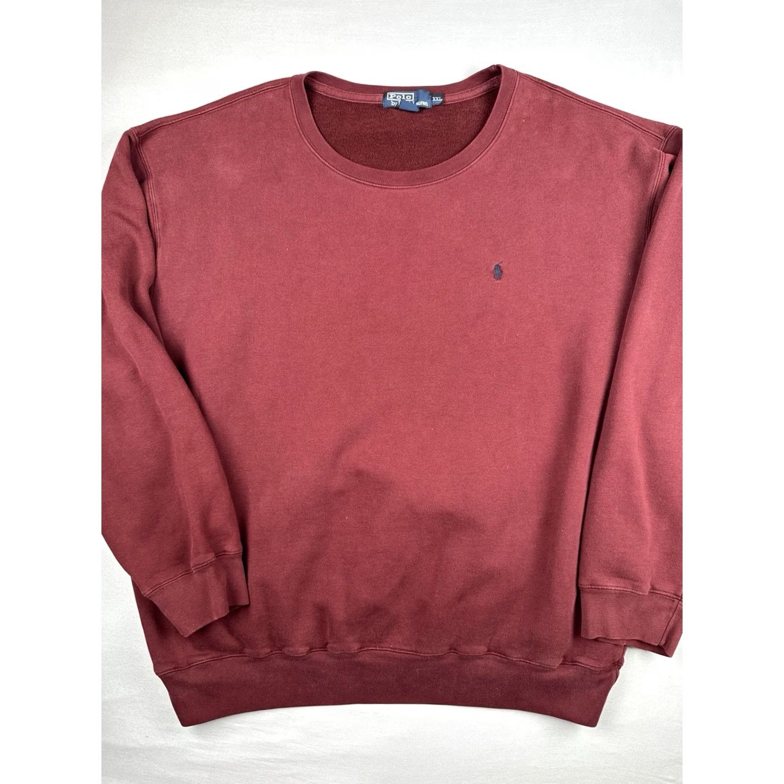 Polo Ralph Lauren VINTAGE Polo Ralph Lauren Sweatshirt Crewneck Pullover 2XL Red Pony Logo 90s Mens Shirt Size US XXL / EU 58 / 5 - 2 Thumbnail