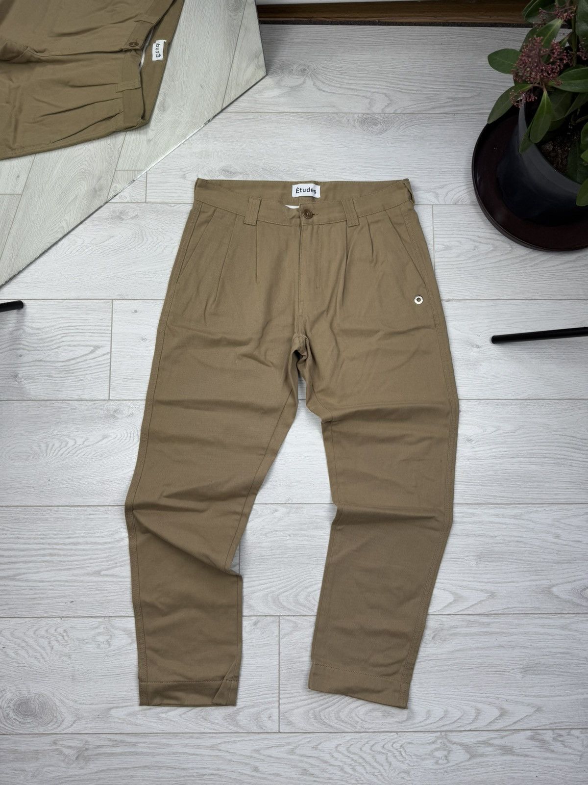 Etudes Etudes Beige Design Chino Pants Trousers Size US 30 / EU 46 - 1 Thumbnail