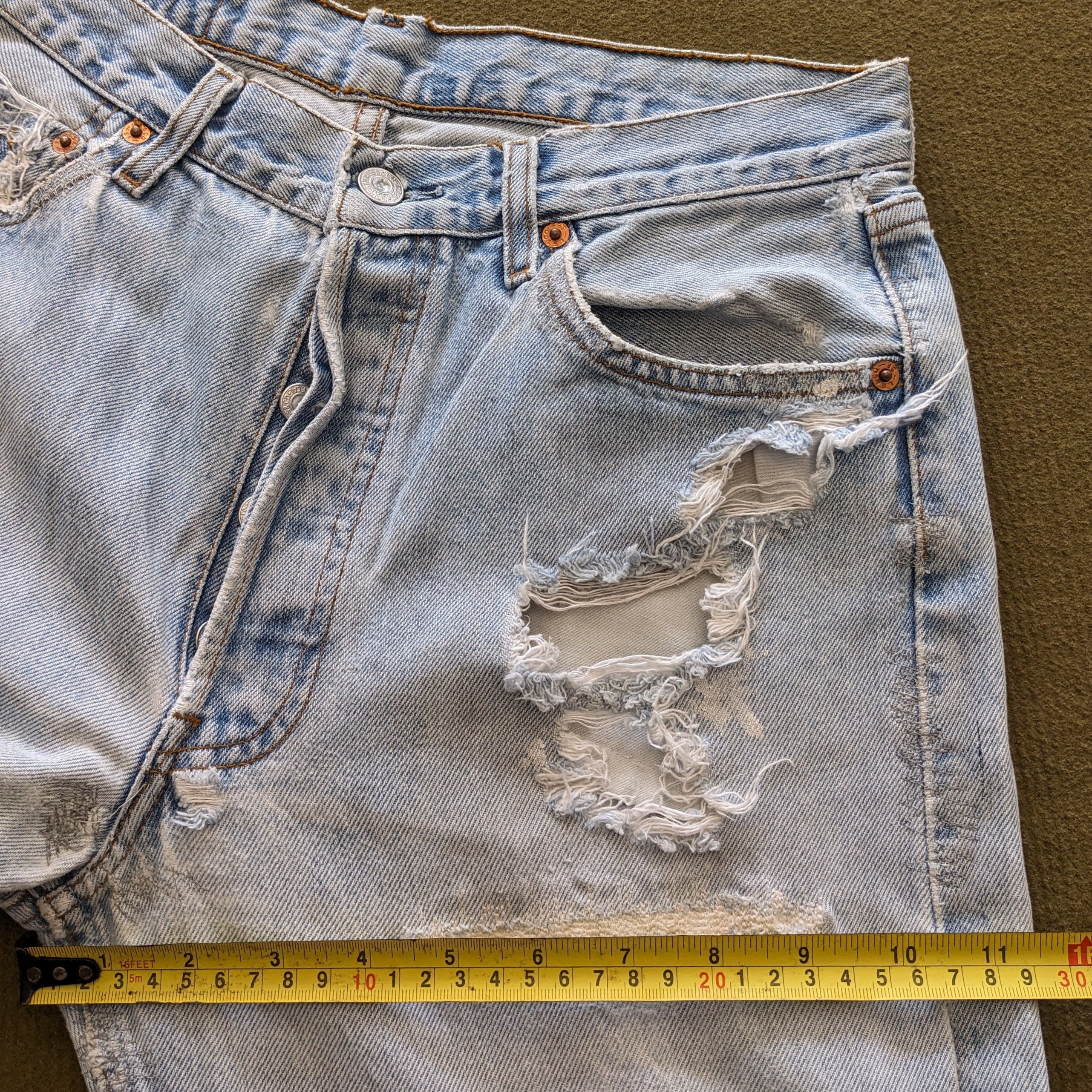 Levi's Vintage Clothing Vintage Levi's Strauss. Co Distressed Denim Jeans Size US 28 / EU 44 - 10 Thumbnail