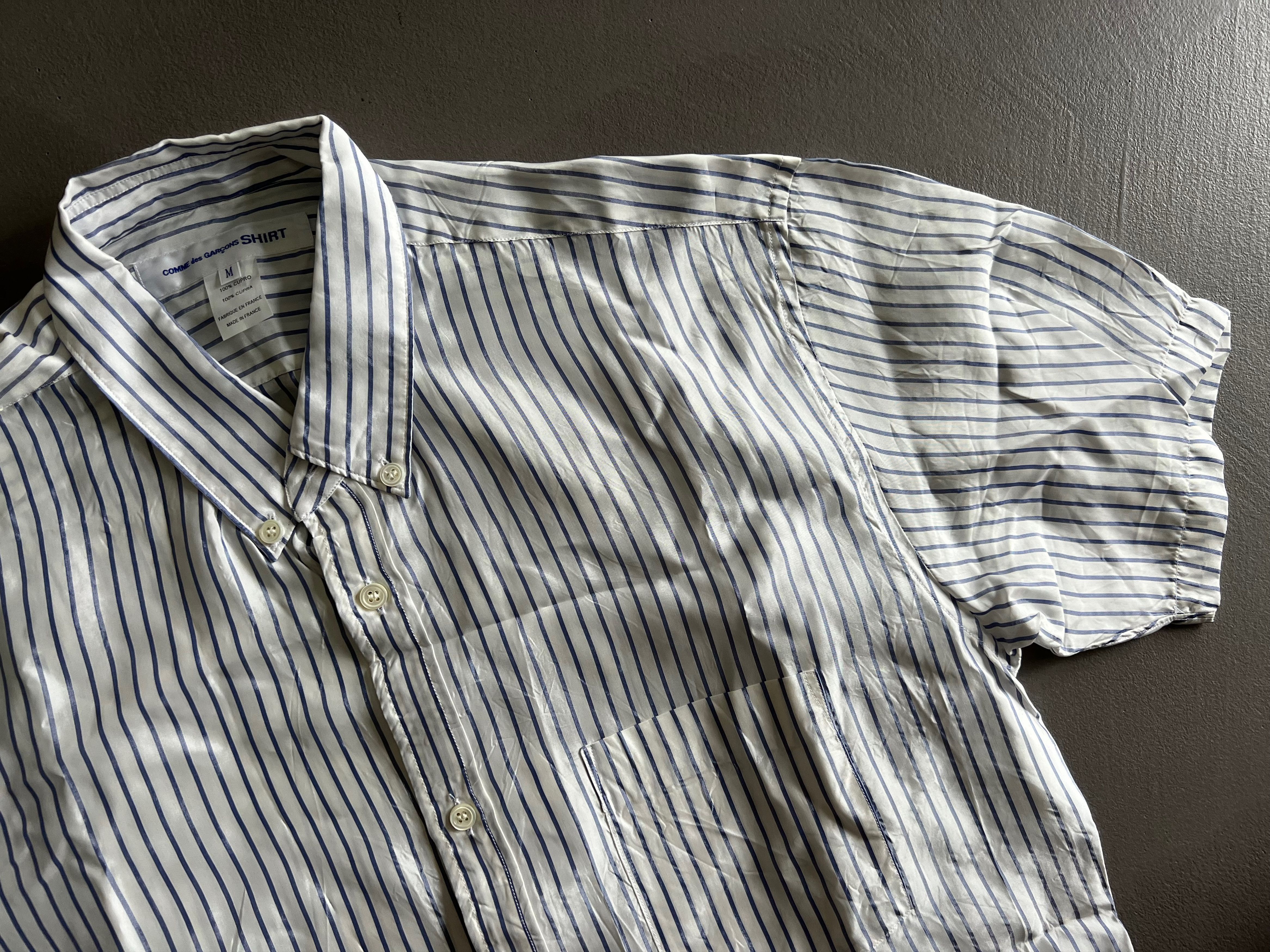 Comme des Garcons SHIRT Comme des Garçons Shirt Short Sleeve Striped Shirt Size US M / EU 48-50 / 2 - 1 Thumbnail