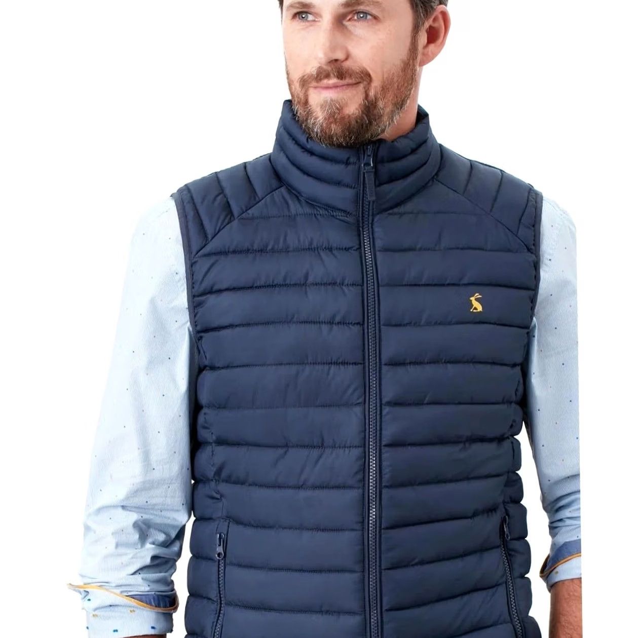 Vintage Joules Vest Go To Gilet Lightweight Puffer Navy Blue Full Zip Size Large Mens Size US L / EU 52-54 / 3 - 3 Thumbnail