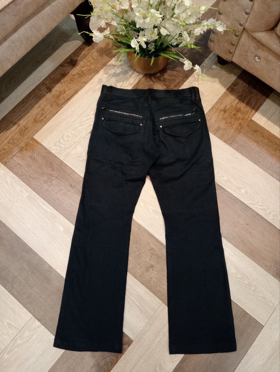 semanticdesign JAPANESE SEMANTIC DESIGN FLARED PANTS PUNK ZIP - SIZE M Size US 32 / EU 48 - 11 Thumbnail