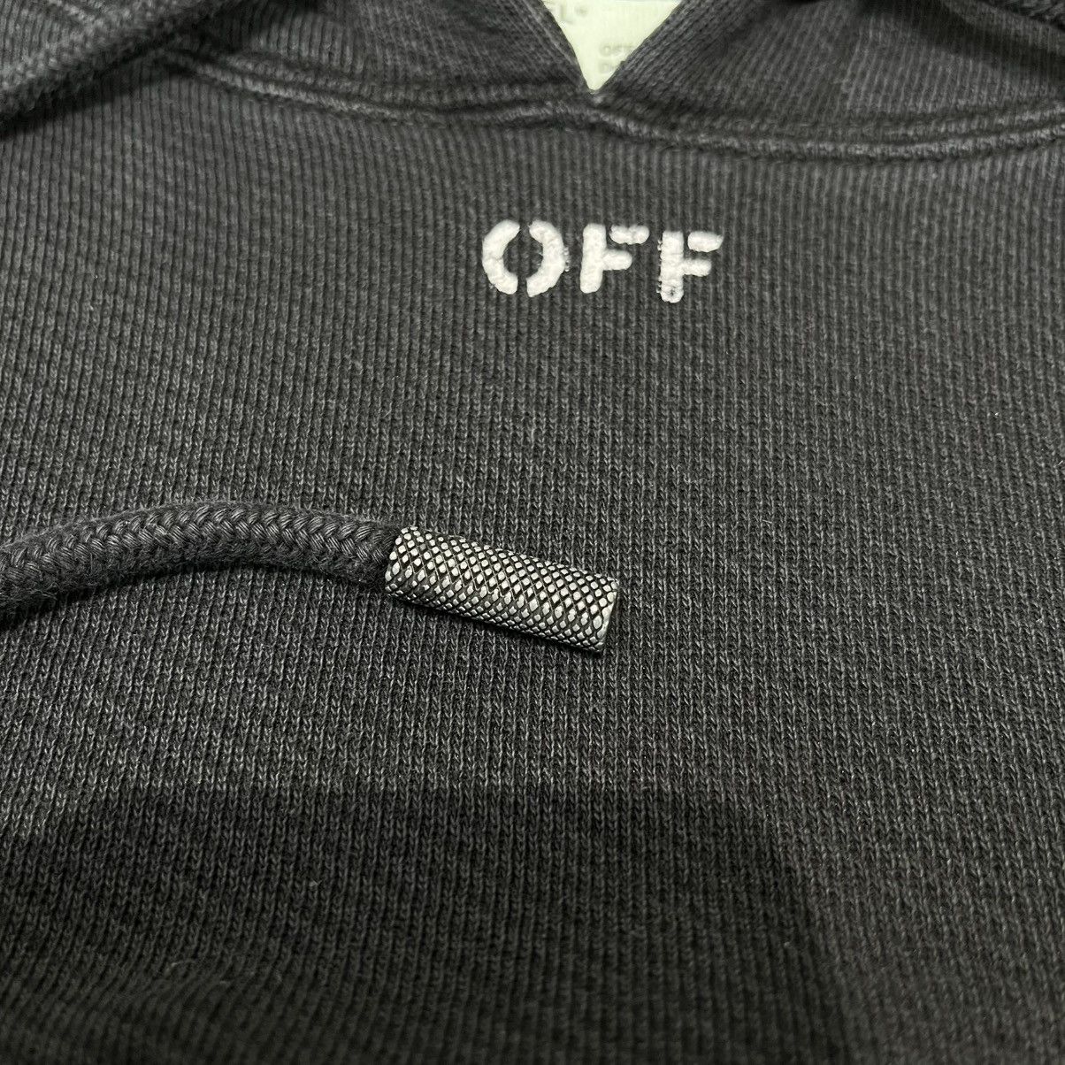 Off-White Off-White Crop Top Hoodie Black Size M / US 6-8 / IT 42-44 - 5 Thumbnail