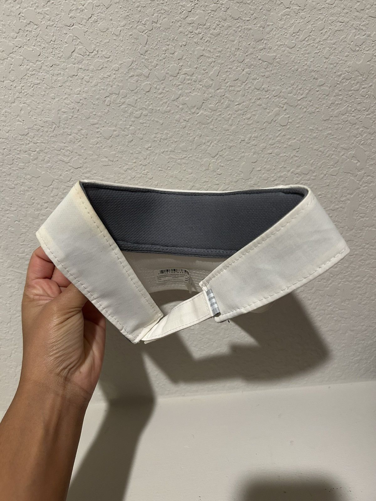 Adidas White Adidas Visor Size ONE SIZE - 2 Thumbnail