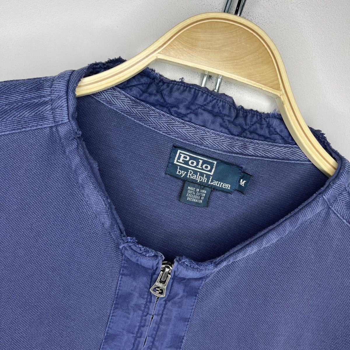 Polo Ralph Lauren × Ralph Lauren Vintage Polo Ralph Lauren Navy Zip Sweatshirt Pony Logo Size US M / EU 48-50 / 2 - 5 Thumbnail