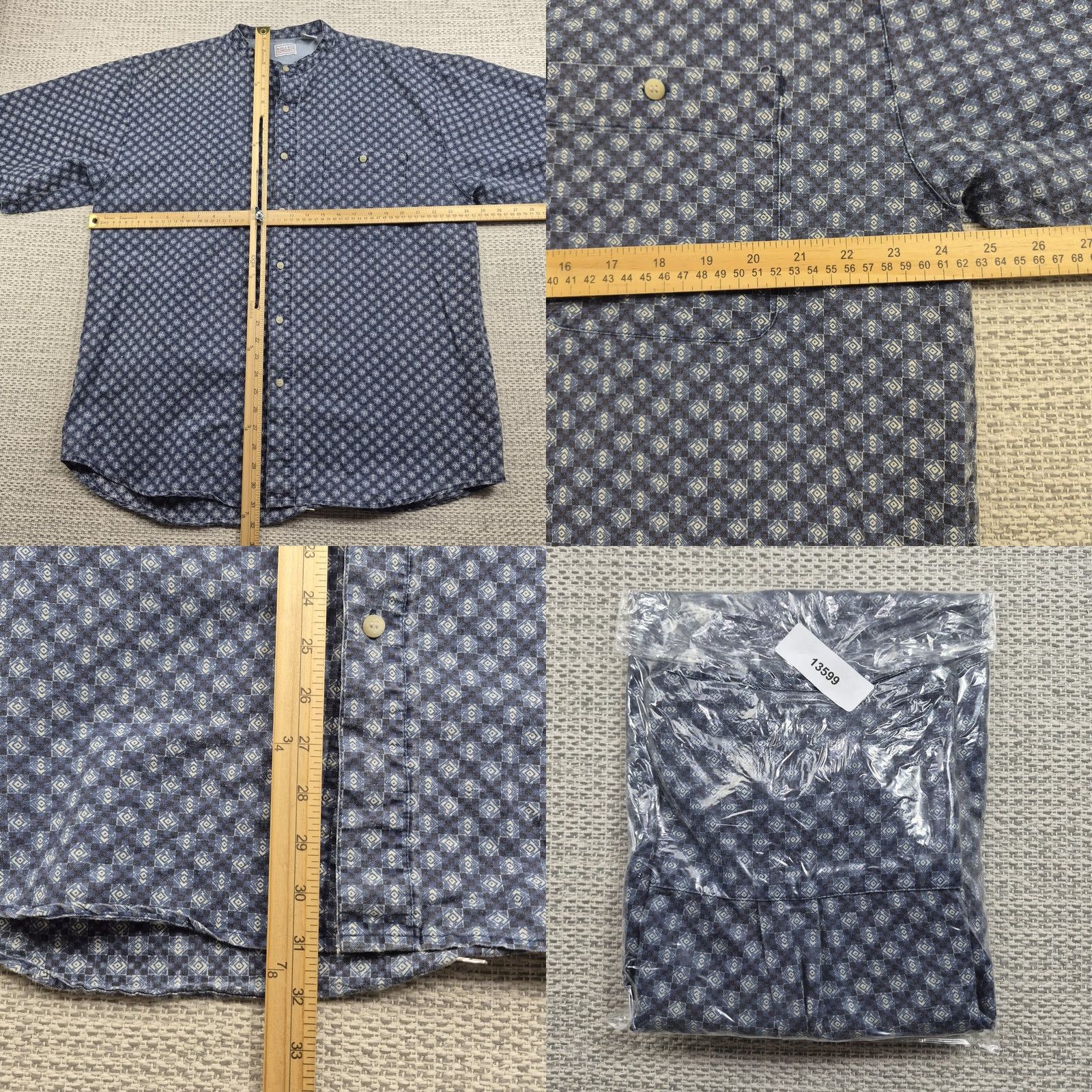 Vintage VINTAGE Bugle Boy Company Shirt Mens XL Geometric Short Sleeve Button Up 90s Size US XL / EU 56 / 4 - 8 Thumbnail
