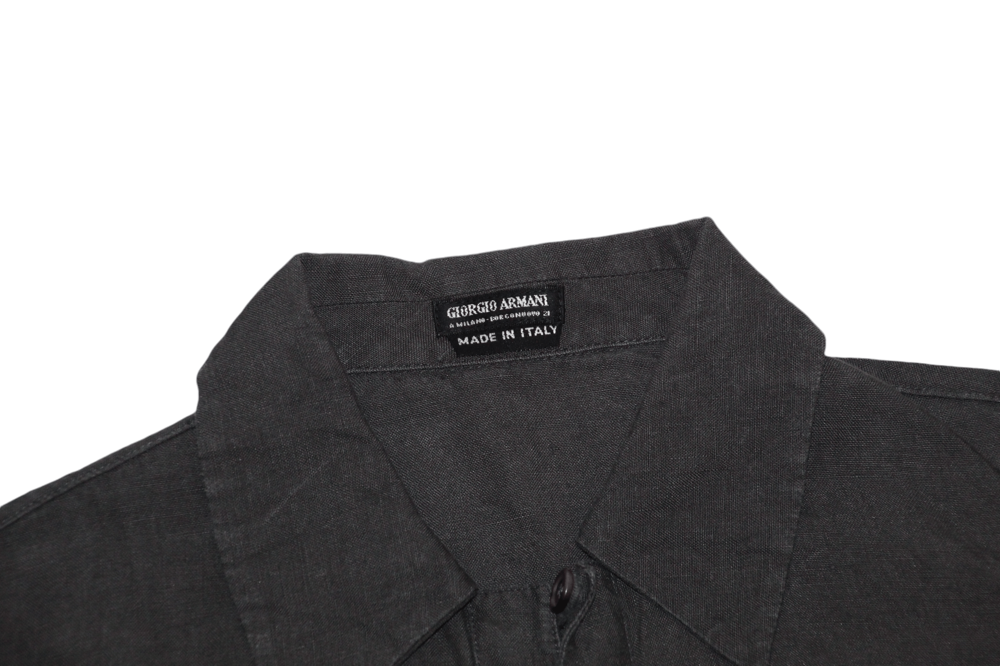 Giorgio Armani Giorgio Armani A Milano Borgonuovo 21 washed linen shirt Size M / US 6-8 / IT 42-44 - 2 Thumbnail