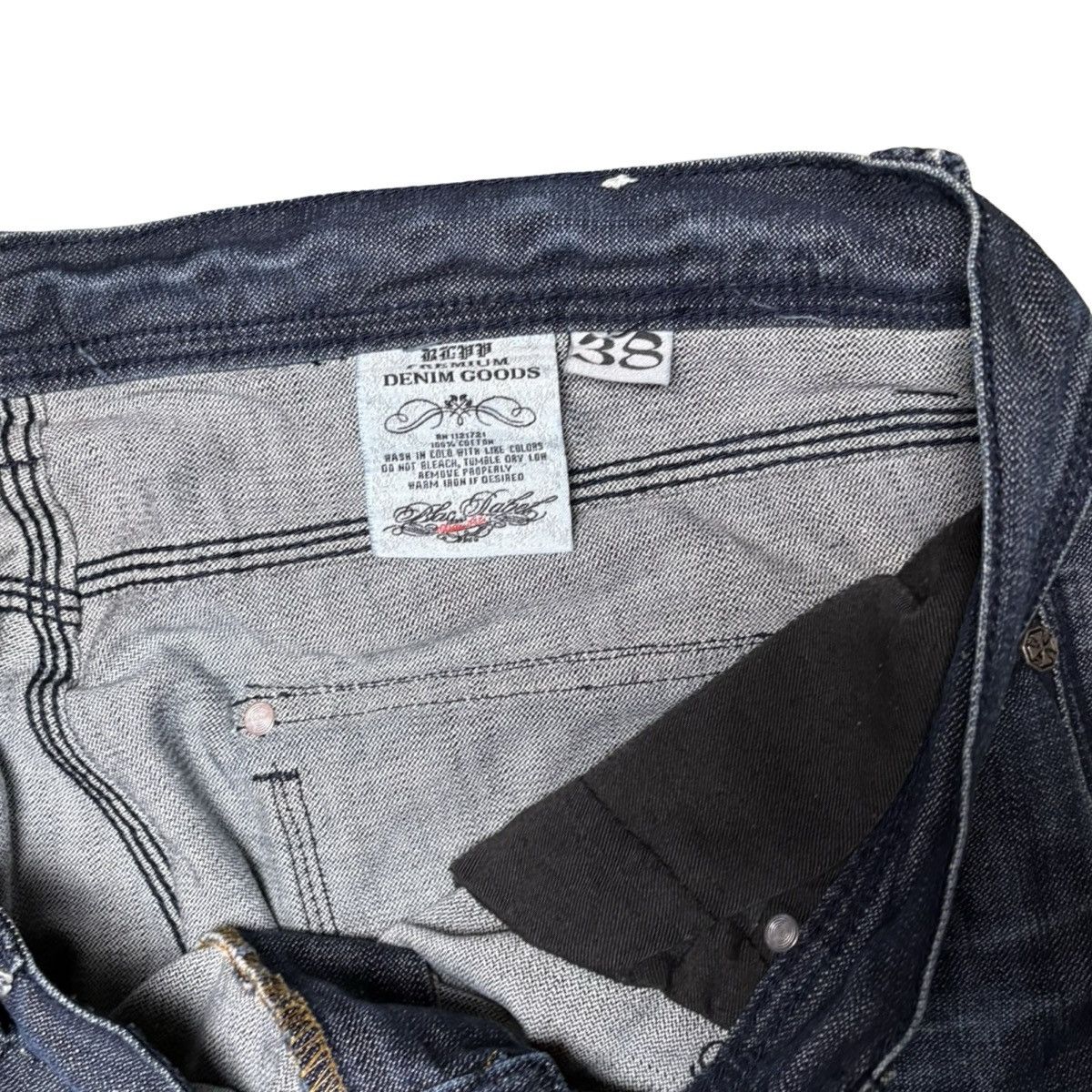 Other Vintage Y2K Men's Blac Label Jeans Studded Cross Size 38 Size US 38 / EU 54 - 4 Thumbnail
