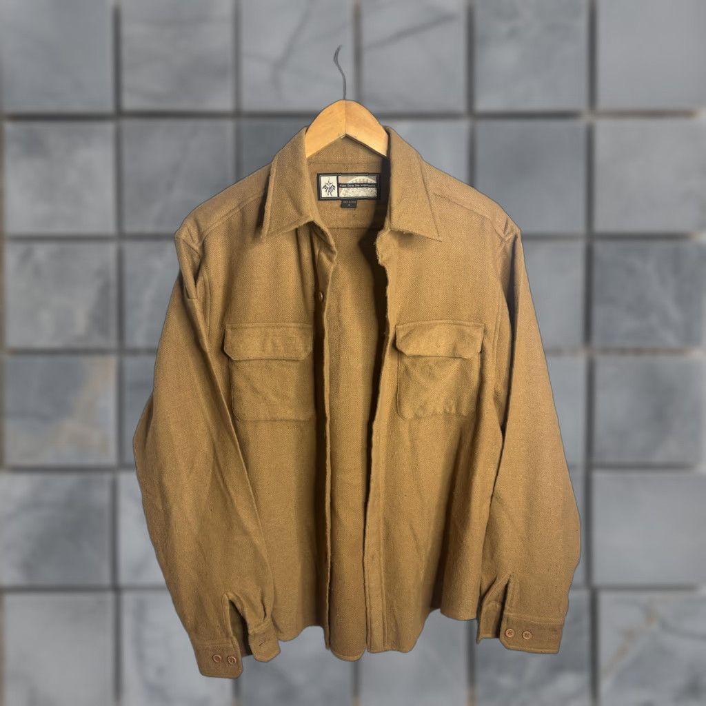 Prana prAna Shacket Mens M Brown Balboa Wool Blend Snap Front Twill Jacket Shirt Size US M / EU 48-50 / 2 - 1 Thumbnail