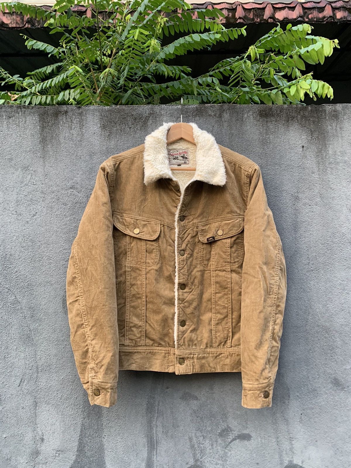 Lee 👹Vintage LEE STORM RIDER CORDUROY BROWN TRUCKER JACKET Size US M / EU 48-50 / 2 - 2 Thumbnail