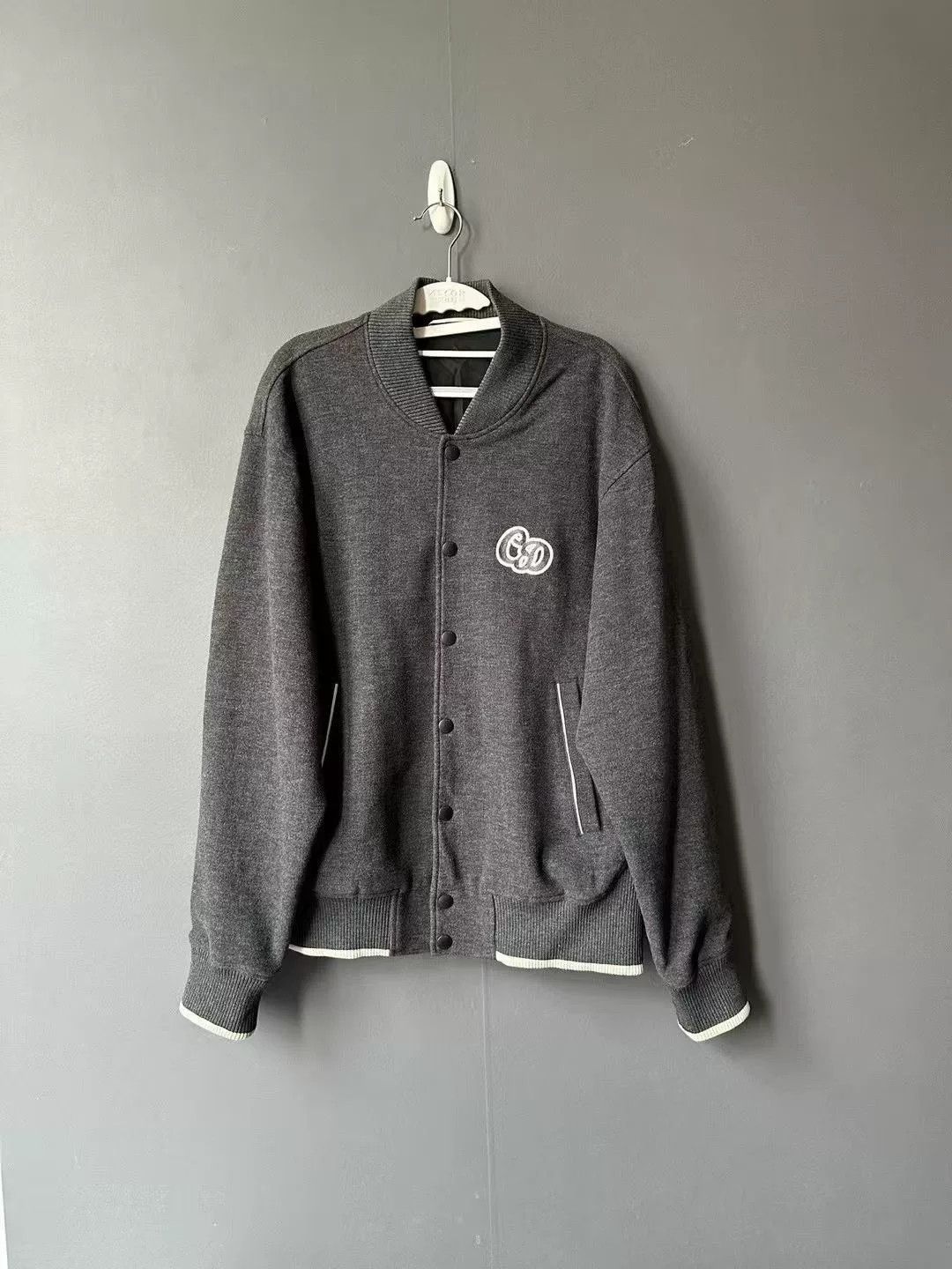 Dior Dior Wool Striped Slogan Baseball Jacket Size US XL / EU 56 / 4 - 1 Thumbnail