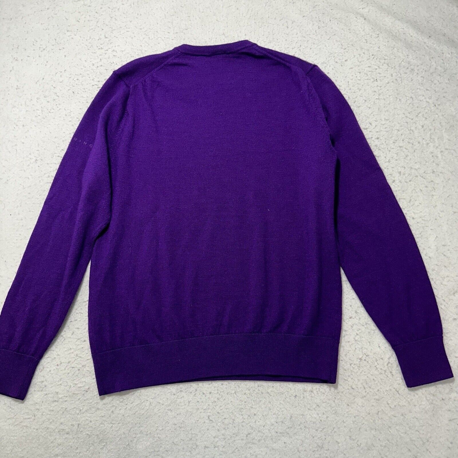 Other Dunning Golf Small Merino Wool V-Neck Purple Sweater Size US S / EU 44-46 / 1 - 11 Thumbnail