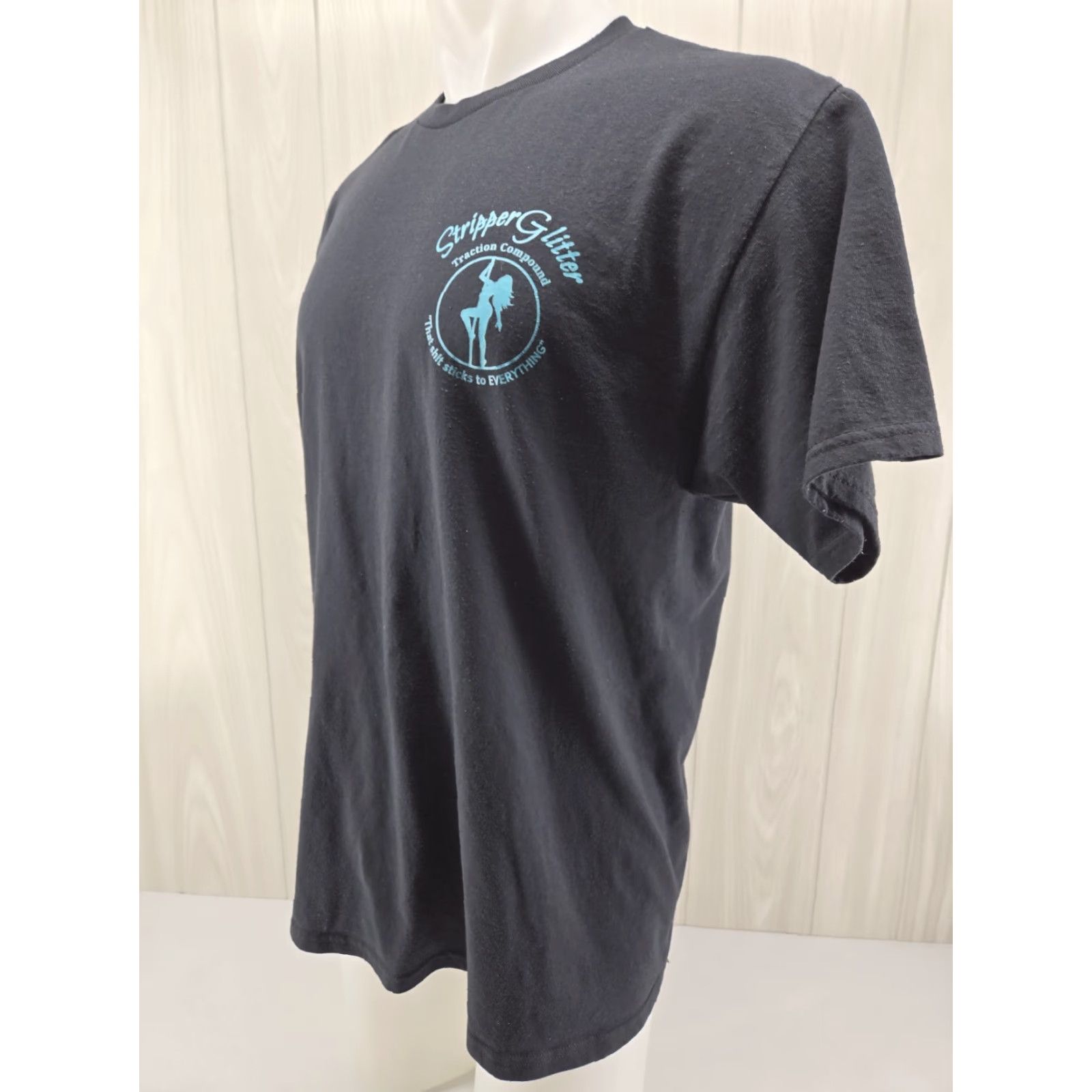 Jerzees Stripper Glitter Traction Compound T Shirt Hot Rod Racing Size Large Size US L / EU 52-54 / 3 - 4 Thumbnail