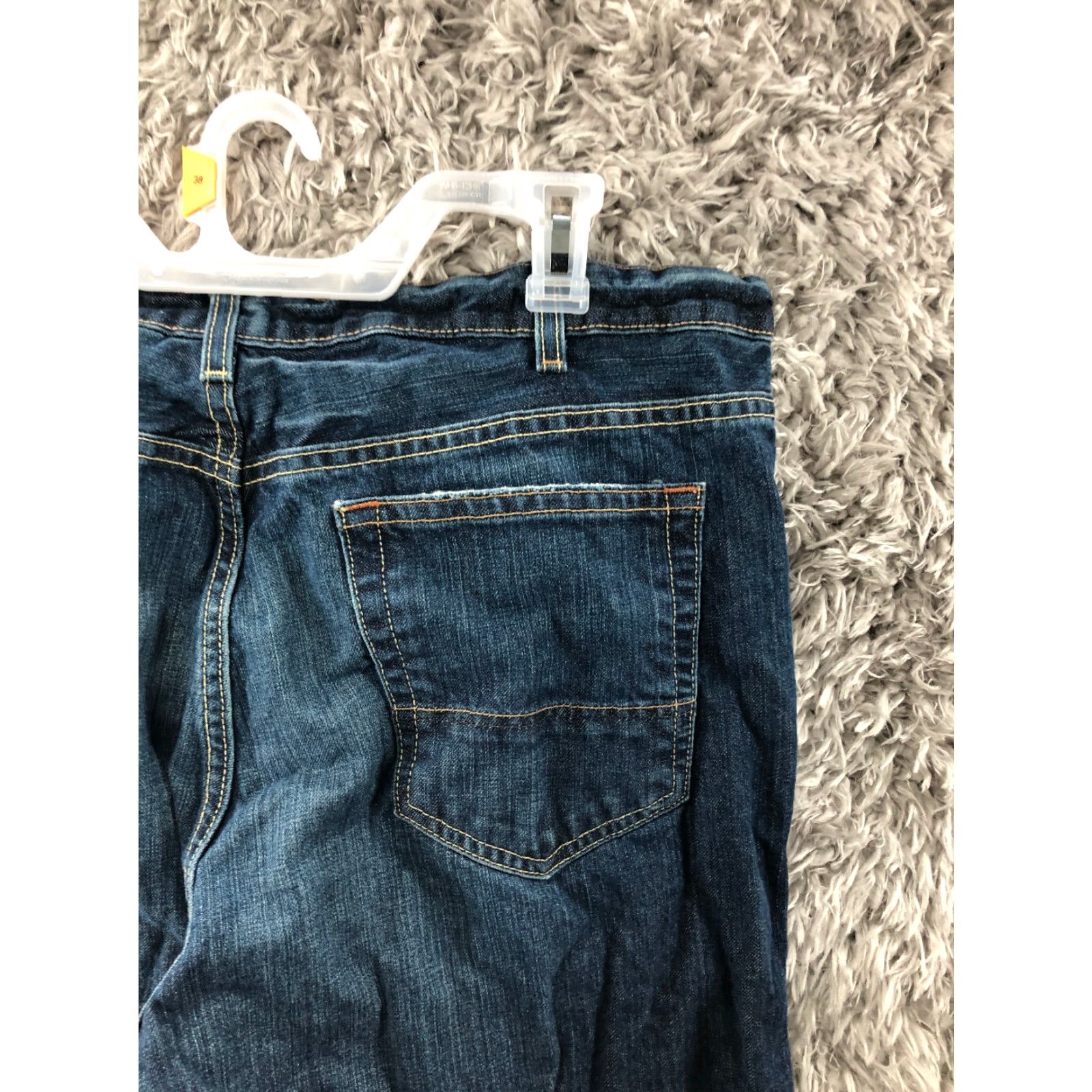 Old Navy Old Navy Jeans Mens 38x32 Straight Leg Dark Wash Blue Denim Size US 38 / EU 54 - 6 Thumbnail