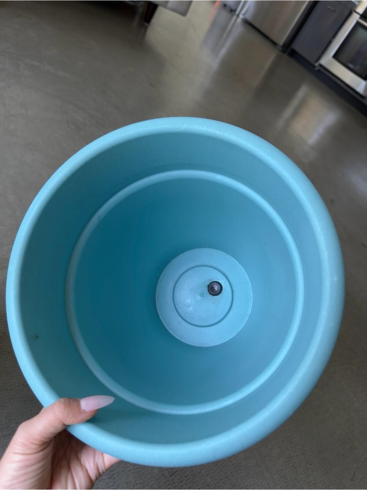 Other 8in + 10in Plastic Planter Pots - Set of 2 / Dusty Teal Size ONE SIZE - 11 Thumbnail