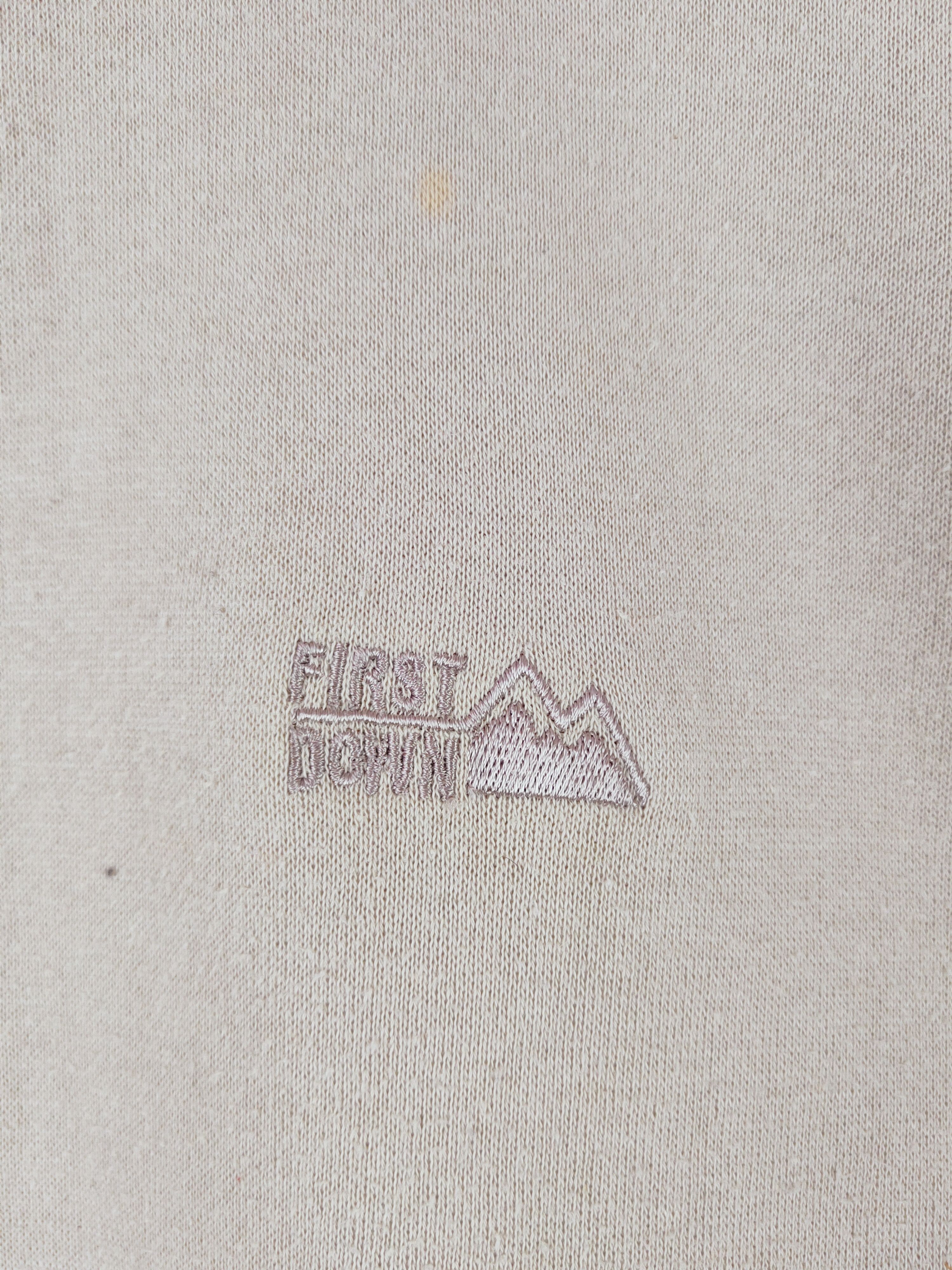 Japanese Brand × Vintage Vintage 💥 First Down Ivory Sweatshirts (nice material) Size L / US 10 / IT 46 - 5 Thumbnail