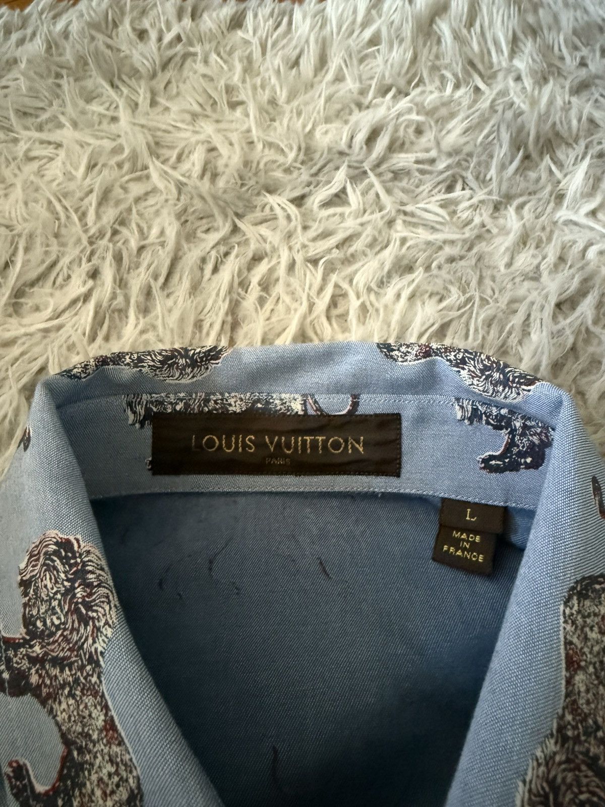 Louis Vuitton SS17 Chapman brothers lion printed shirt Size US L / EU 52-54 / 3 - 3 Thumbnail