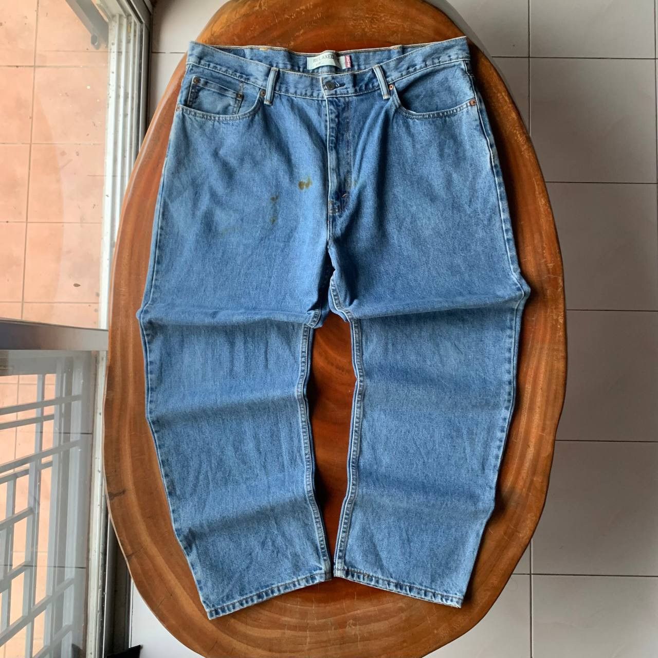 Levi's Levis 550 Relaxed Fit Big Size Blue Denim Jeans Pants Size US 41 - 1 Thumbnail