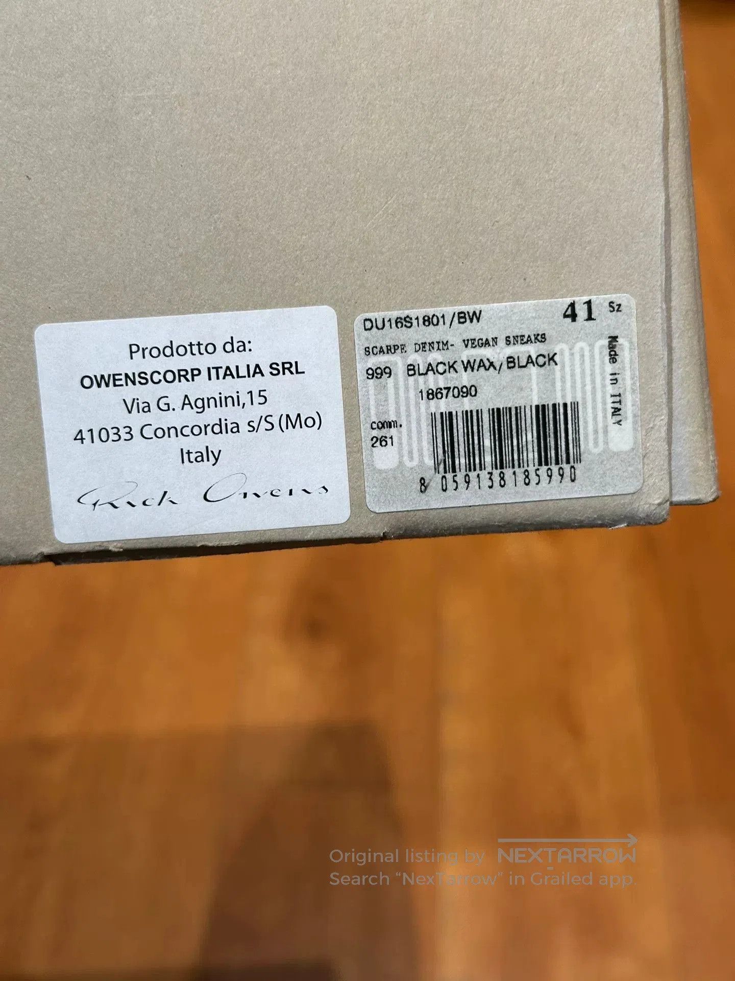 Rick Owens Rick Owens Waxed Converse High-Top Black. Size US 8 / EU 41 - 9 Thumbnail