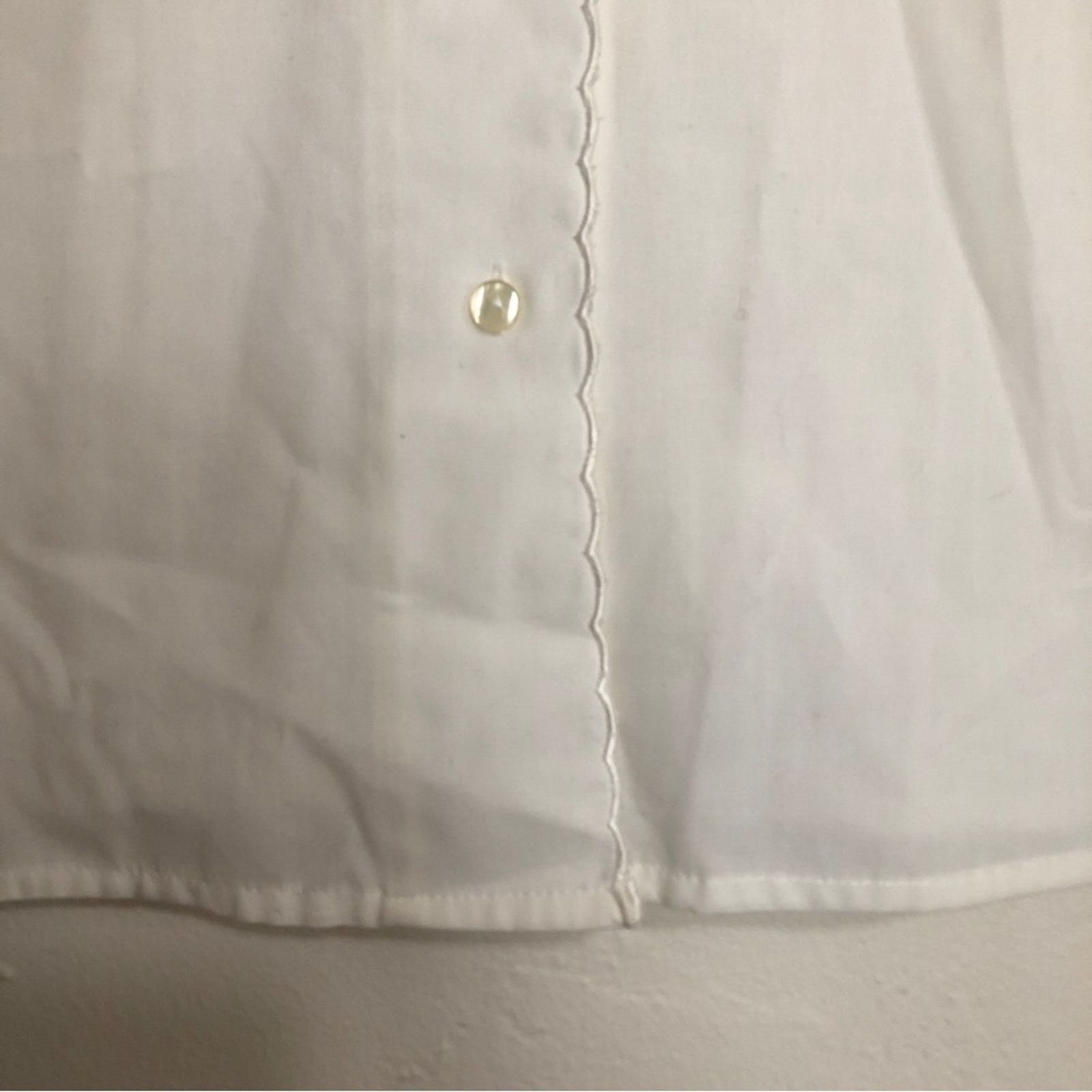 Other Witt Shirt Collection Ivory Embroidered Button Up Top Size M / US 6-8 / IT 42-44 - 3 Thumbnail