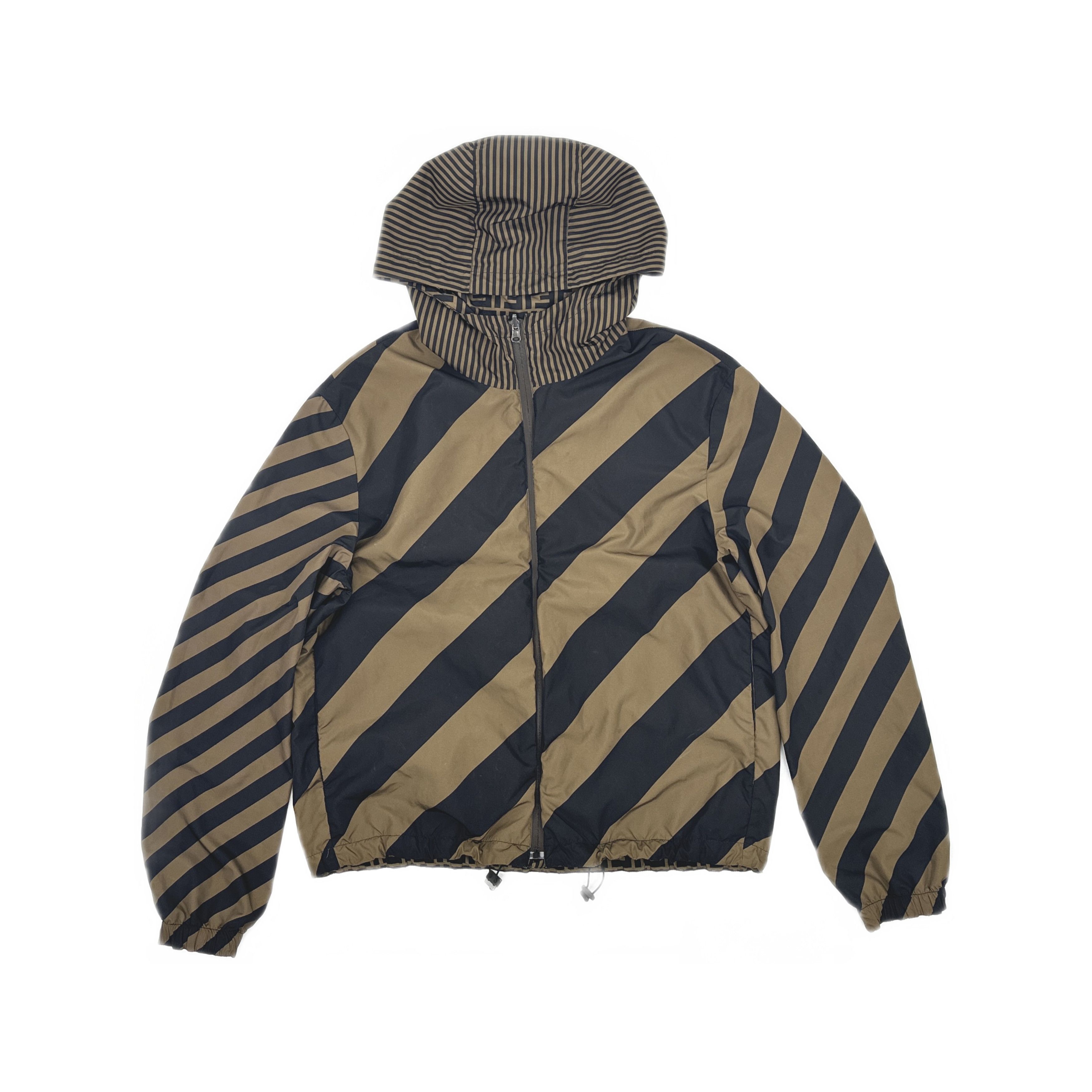Fendi Fendi Reversible FF Logo Hooded Jacket Size 48 Size US M / EU 48-50 / 2 - 1 Thumbnail