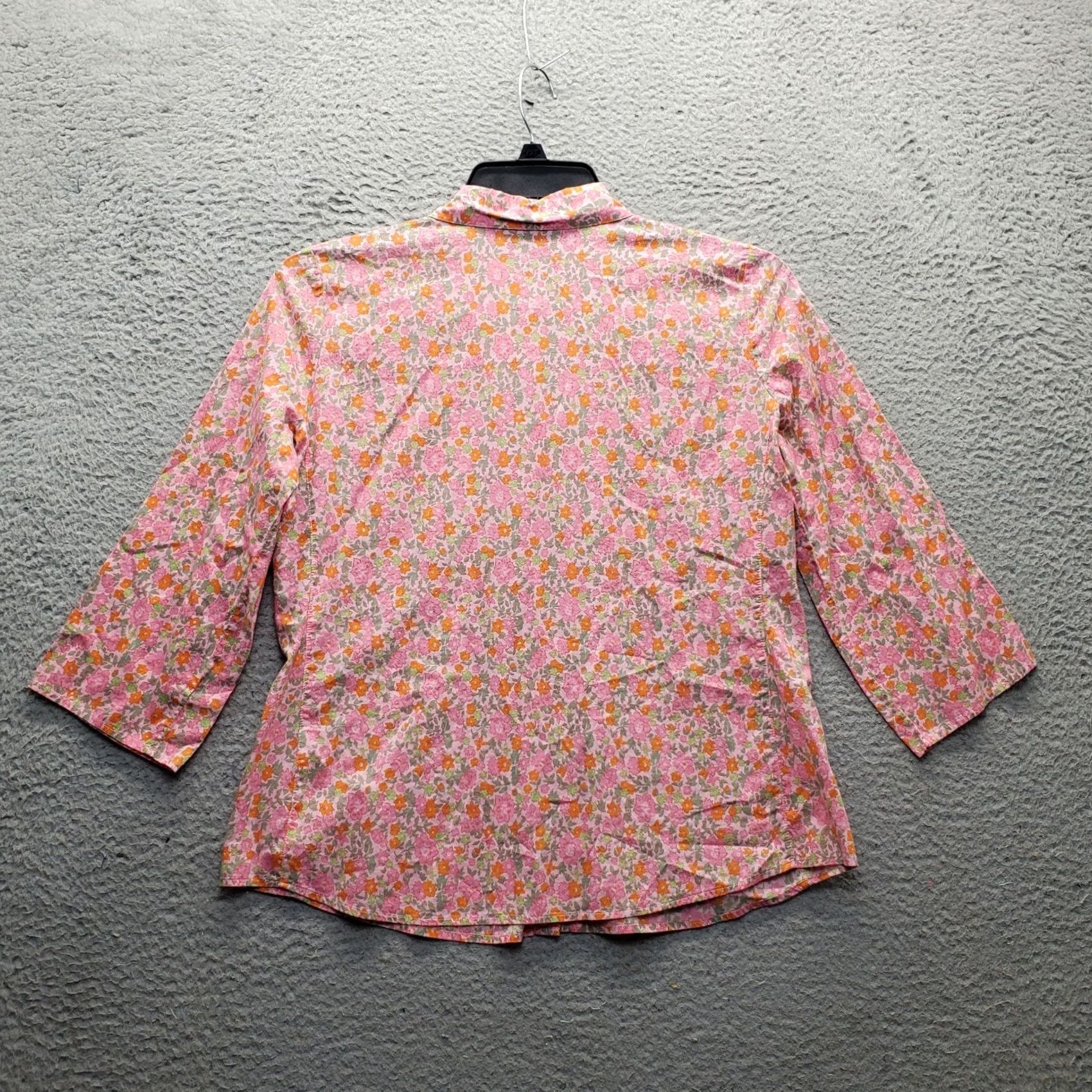 Izod IZOD Shirt Womens PL Multi Floral Long Sleeve Button Up Size L / US 10 / IT 46 - 2 Thumbnail
