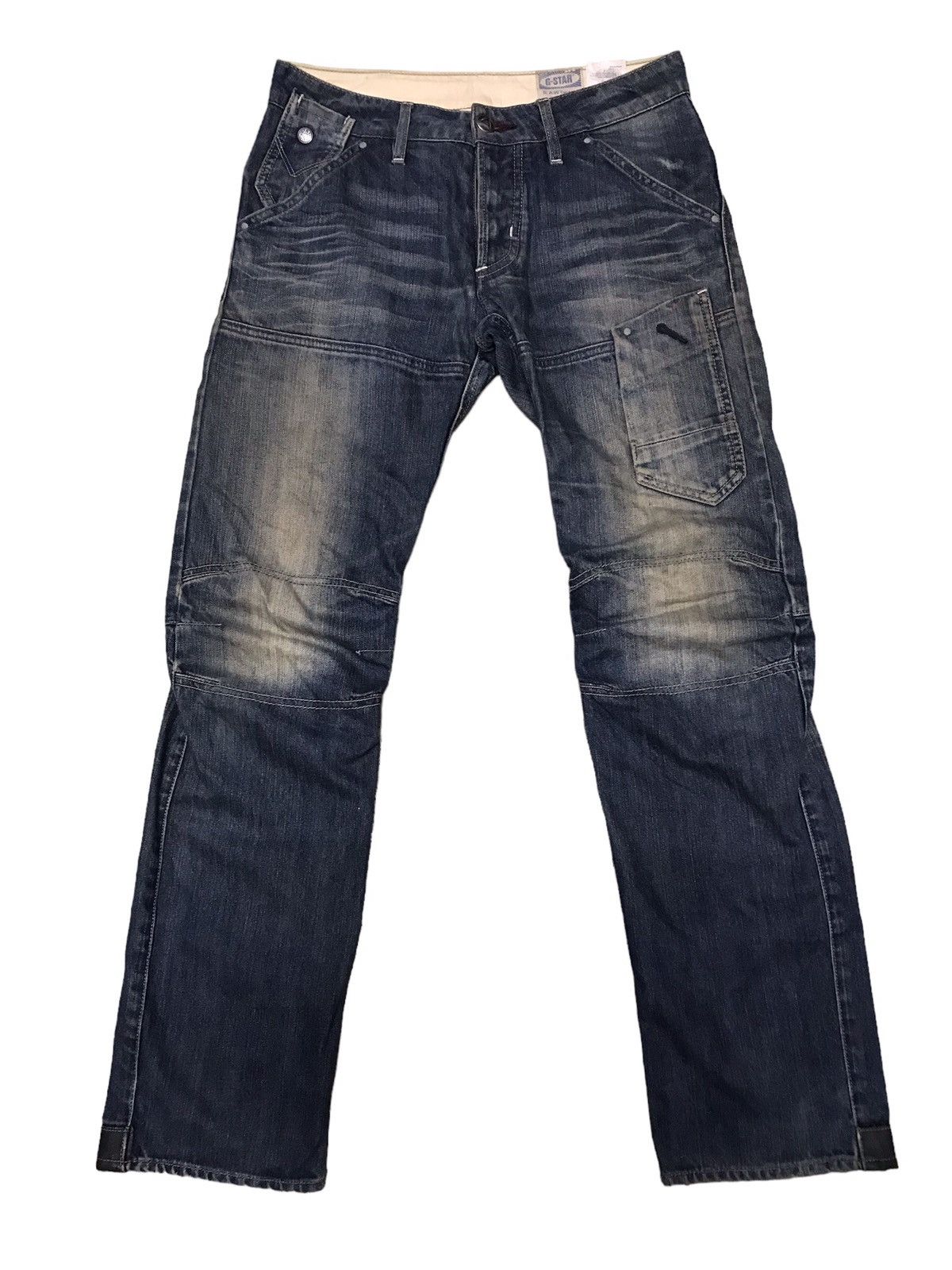 image of G Star Raw x Vintage G-Star Raw Denim Double Knee Jeans in Indigo, Men's (Size 31)