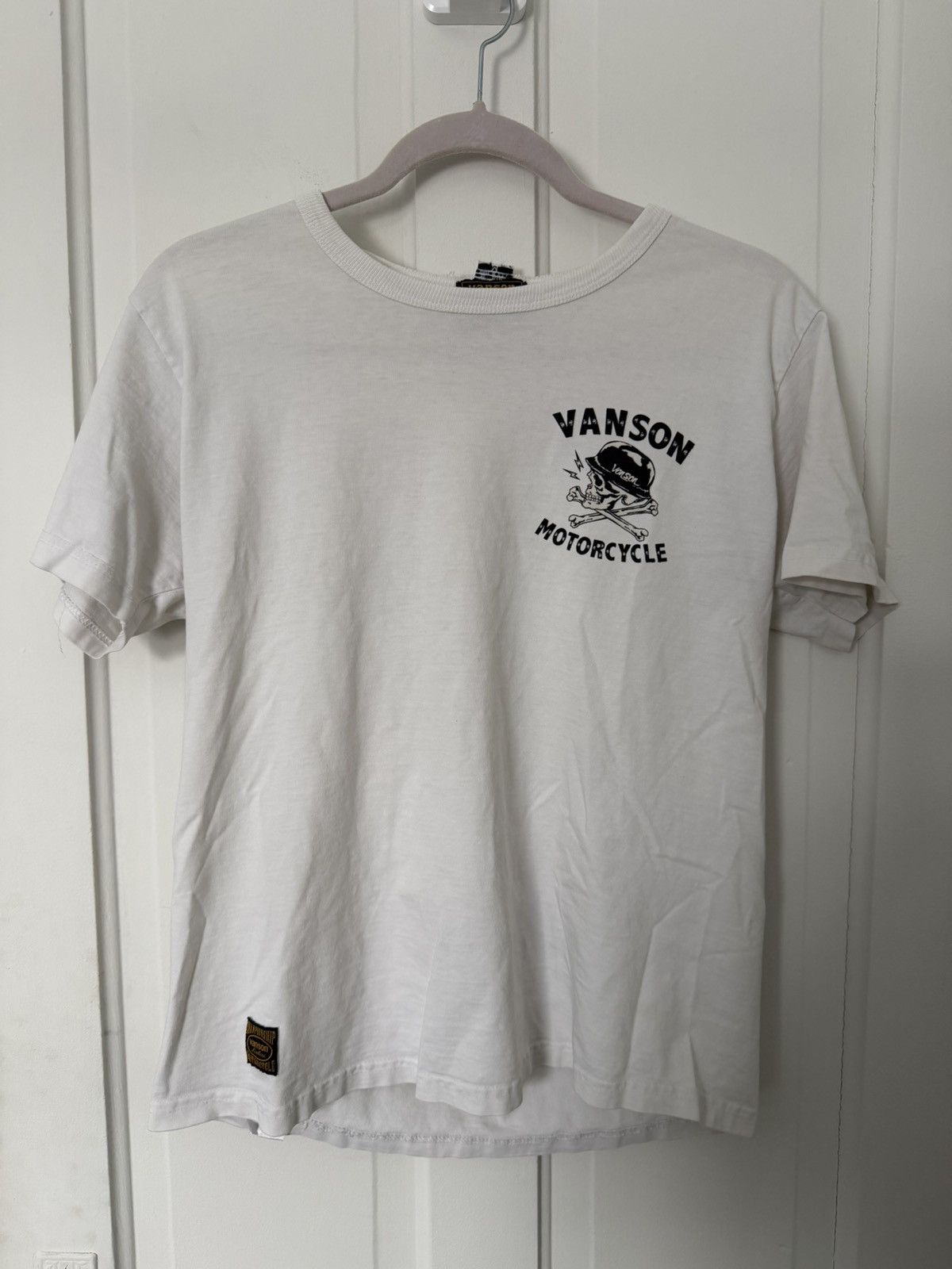Vanson Leathers Vintage Vanson Skull And Bones Motorcycle T-Shirt Size US M / EU 48-50 / 2 - 1 Thumbnail