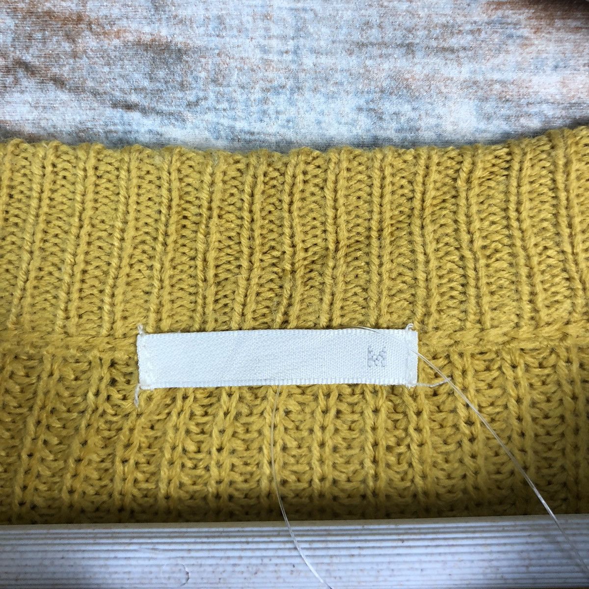 GU × Homespun Knitwear GU japan art Mustard plain sweatshirt Knitwear #A1503 Size M / US 6-8 / IT 42-44 - 9 Thumbnail