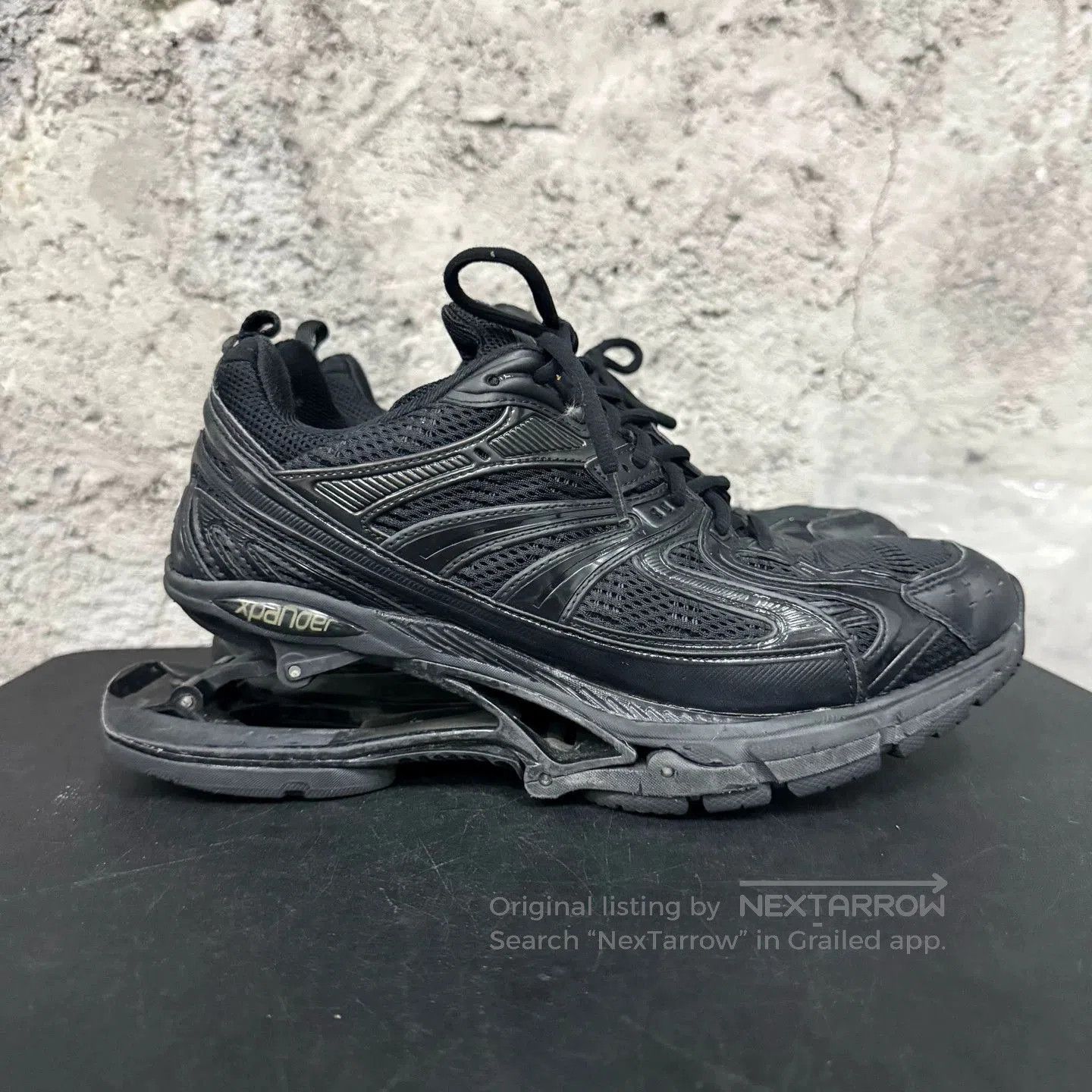 Balenciaga Black Low-Top Sneakers with Structured Supportive Sole. Size US 10 / EU 43 - 1 Thumbnail