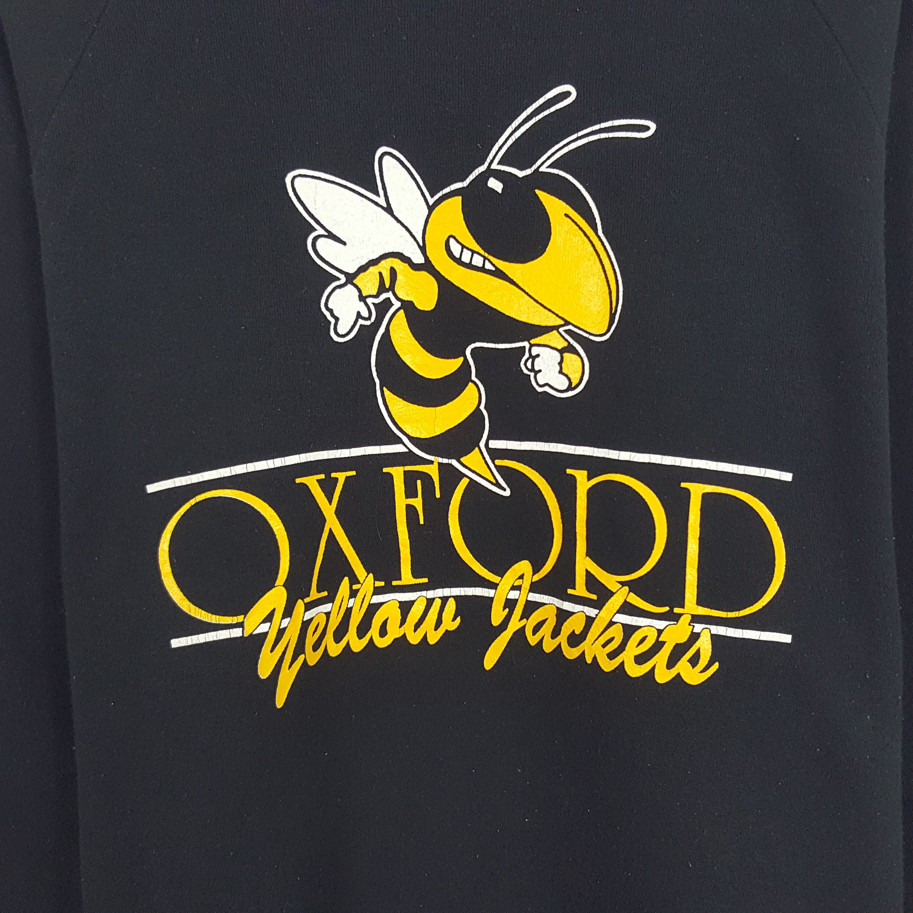 Vintage Vintage Oxford Yellow Jackets Sweatshirt Size US M / EU 48-50 / 2 - 2 Thumbnail