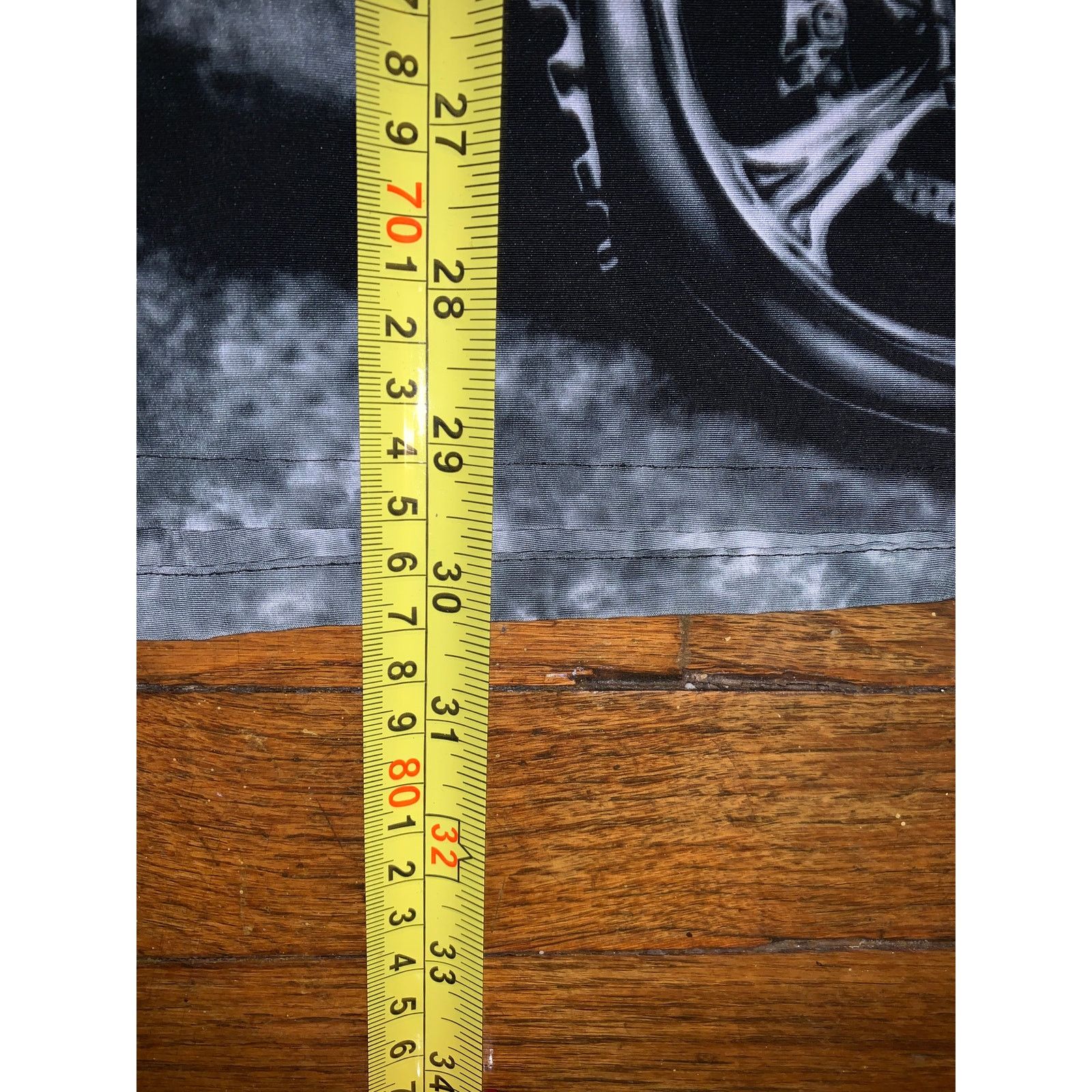 Other × Vintage Vintage Y2K D Clothing Skeleton Chopper Shirt XL Black AOP Size US L / EU 52-54 / 3 - 4 Thumbnail